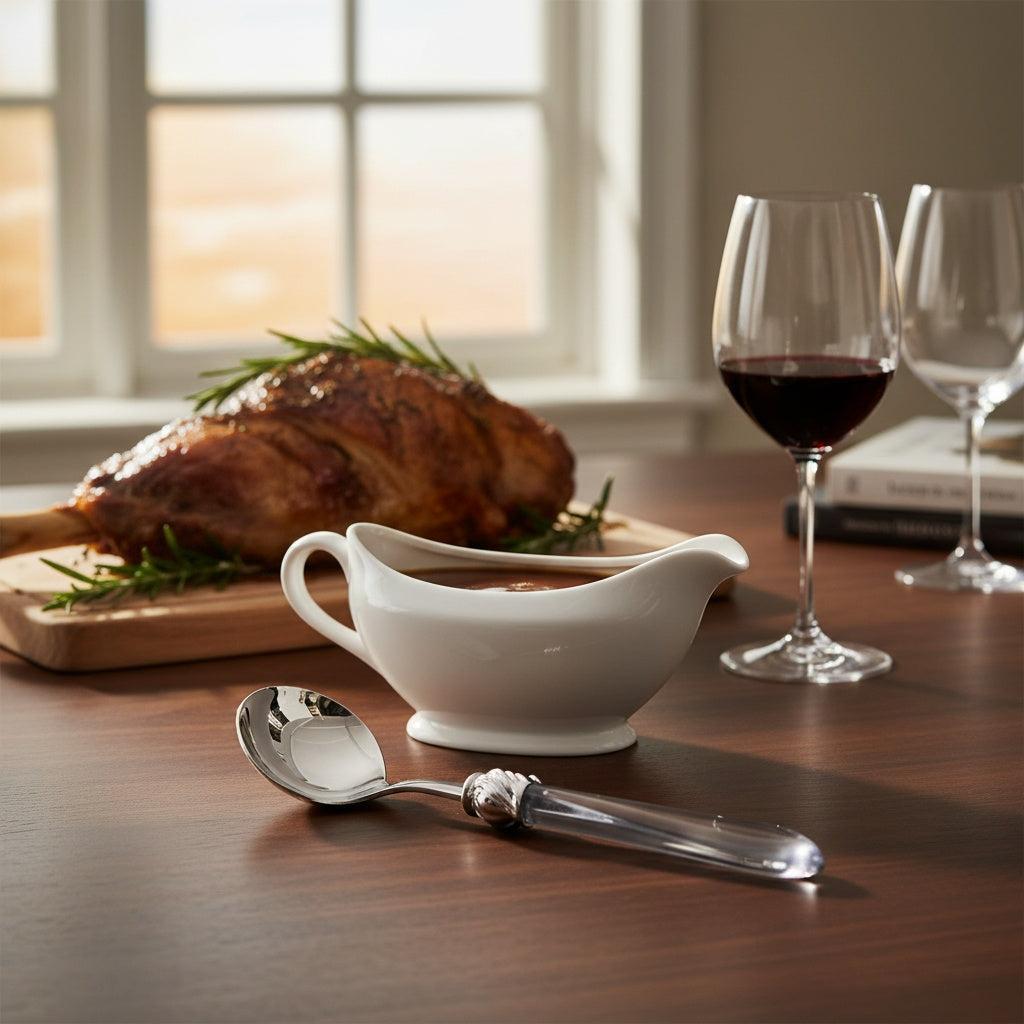 Falabella Brilliant Sauce / Gravy Ladle - Clear-Casa Bugatti USA