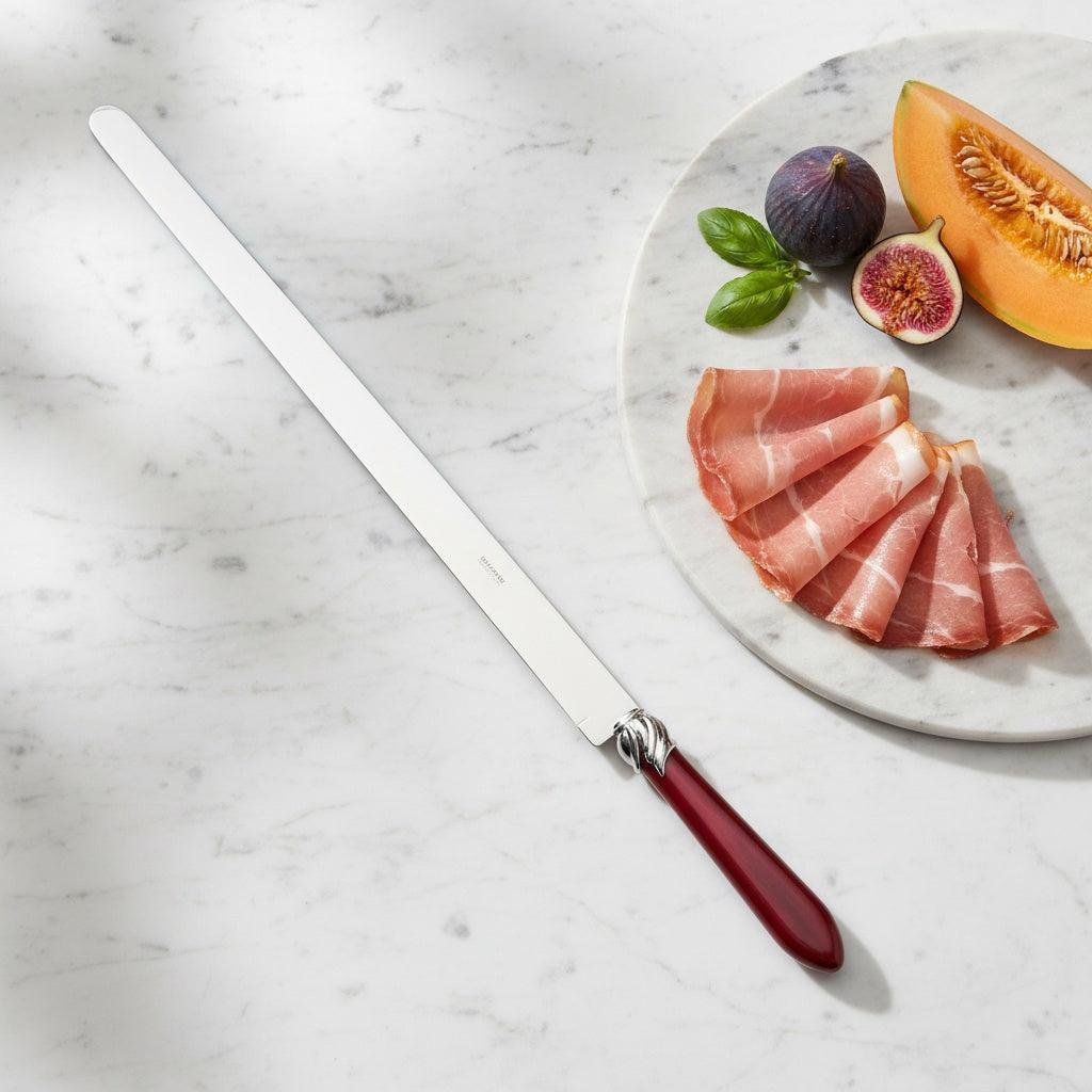 Falabella Brilliant Ham Knife 40 cm (15.75 inch) - Burgundy