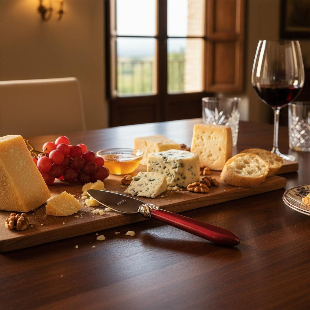 Falabella Brilliant Parmesan Cheese Knife - Burgundy