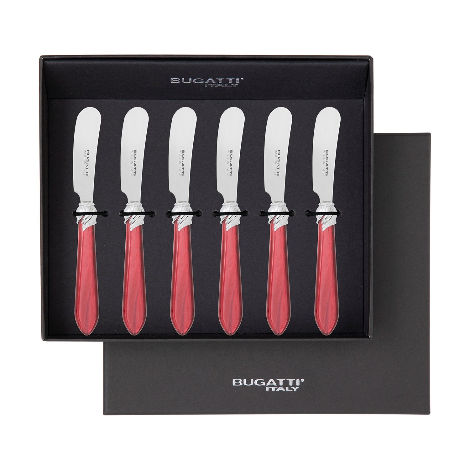 Falabella Spreader / Butter Knife Set - burgundy-Casa Bugatti USA