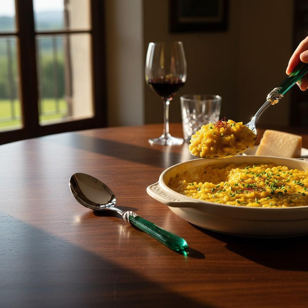 Falabella Brilliant Serving Spoon - Emerald Green
