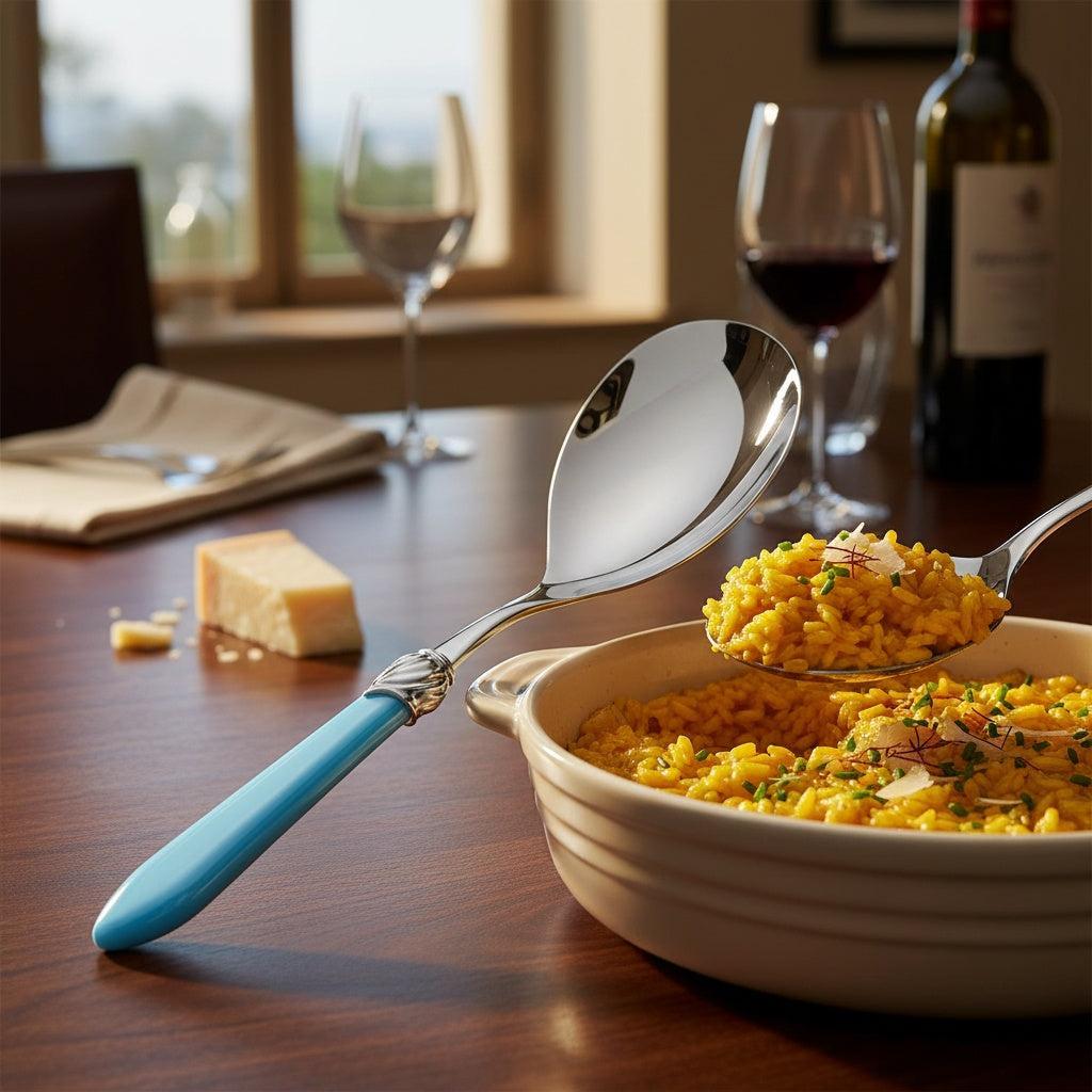Falabella Brilliant Rice Casserole Serving Spoon - Sky Blue-Casa Bugatti USA