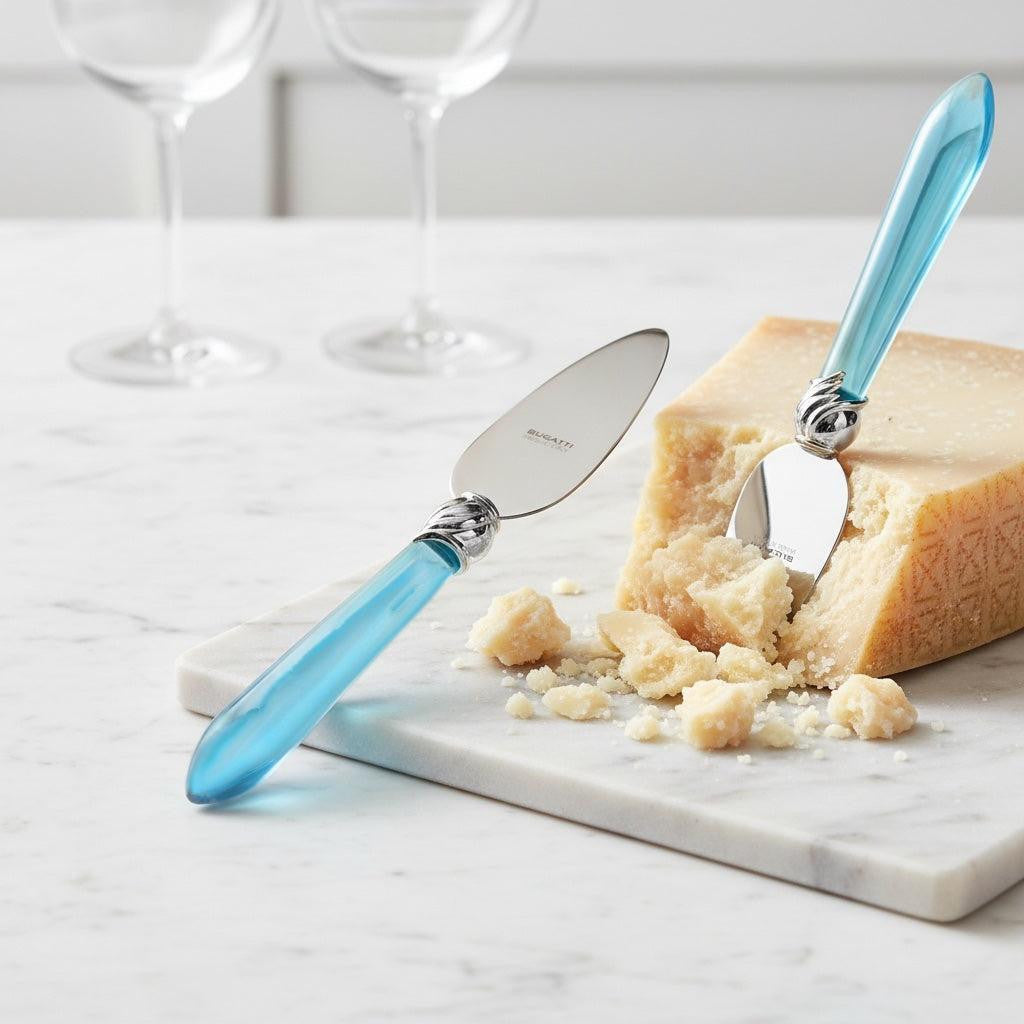 Falabella Brilliant Parmesan Cheese Knife - Sky Blue-Casa Bugatti USA