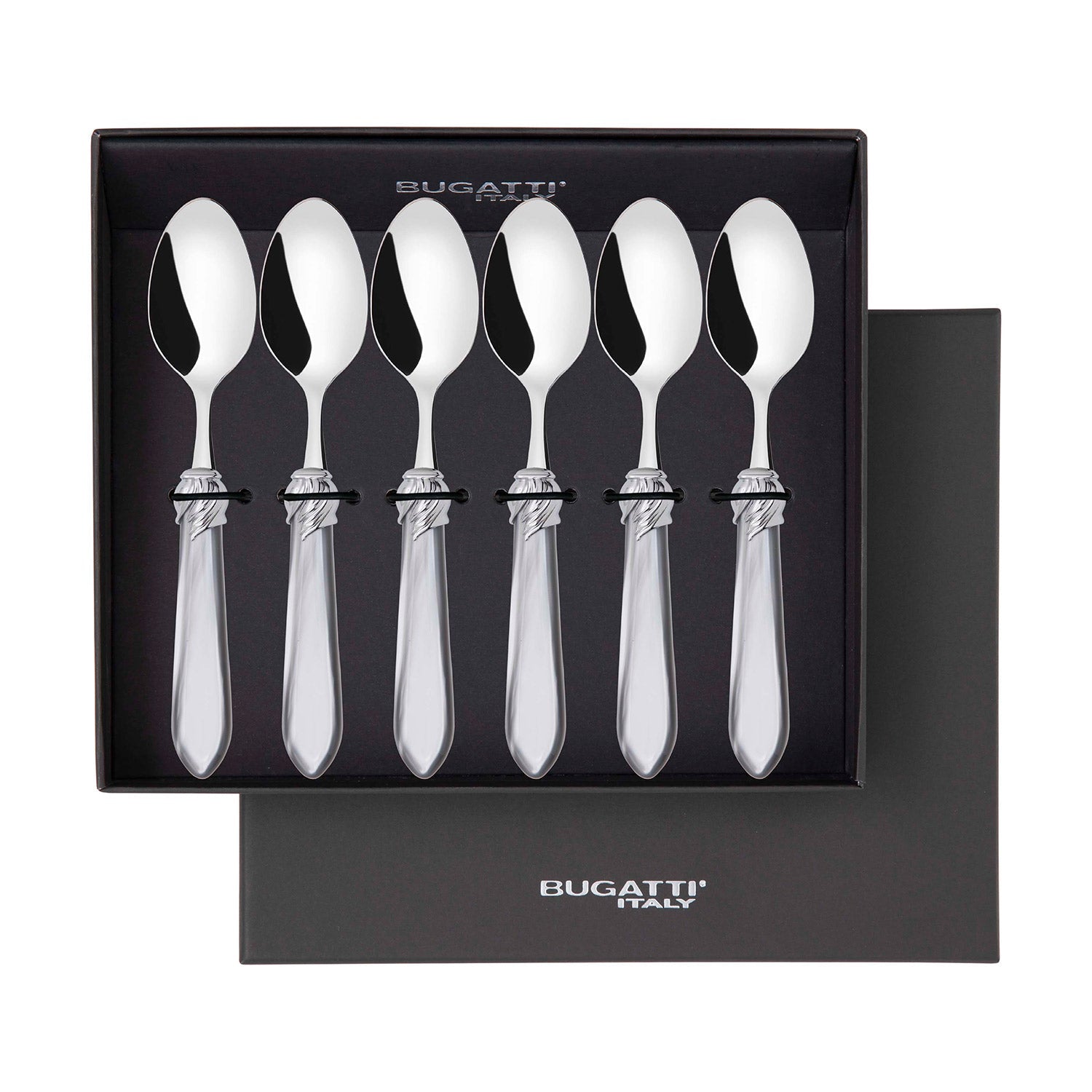 Falabella Brilliant 6 Piece Coffee Spoon Set in gift box - gray