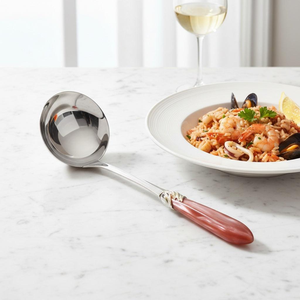 Falabella Brilliant Soup Ladle - Rust-Casa Bugatti USA