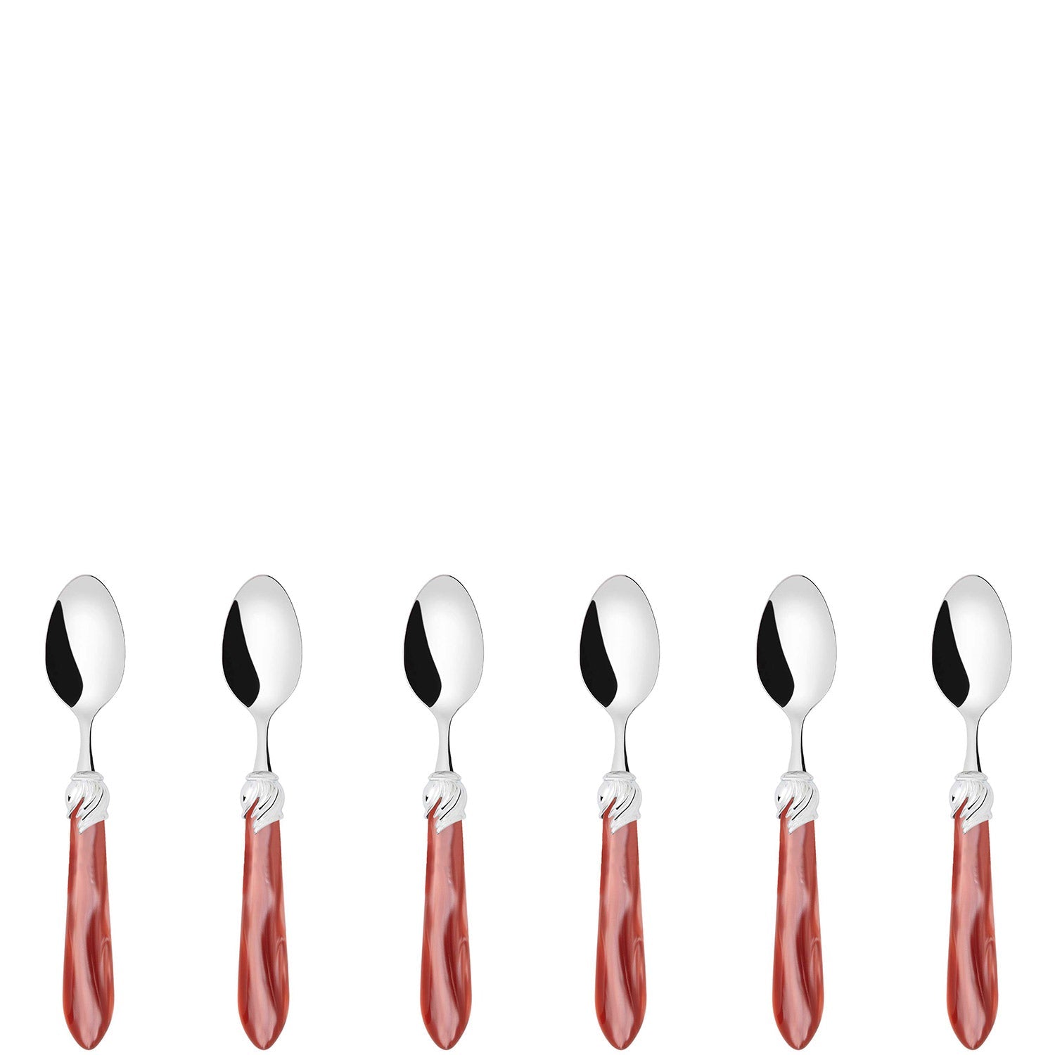 Falabella Brilliant 6 Piece Moka Spoon Setrust — Casa Bugatti