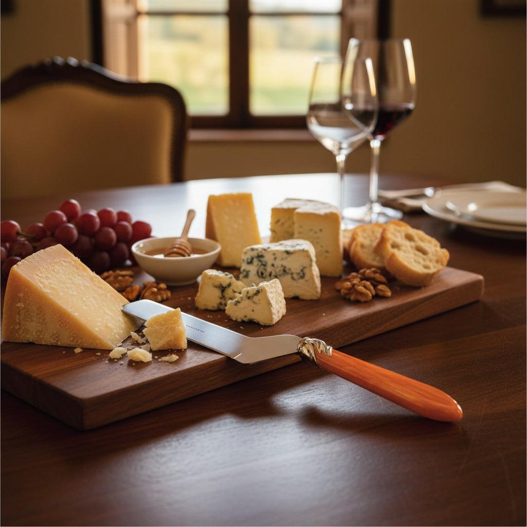 Falabella Brilliant Soft Cheese Offset Knife - Tangerine
