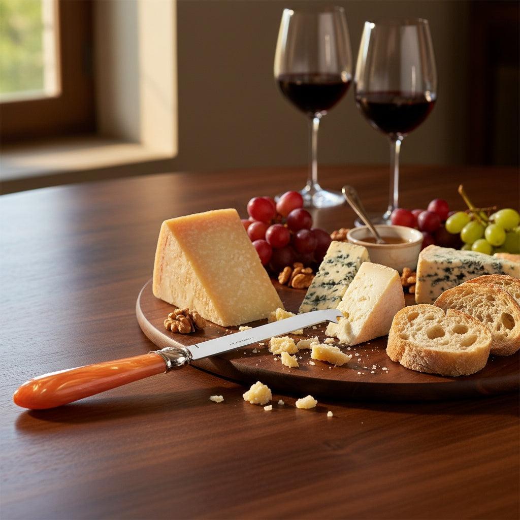 Falabella Brilliant 2 point "deer" cheese Knife - Tangerine