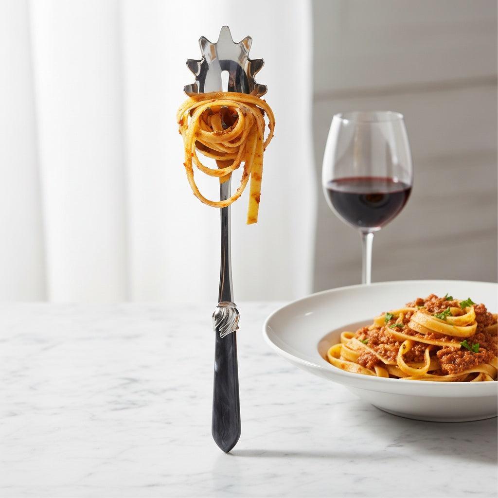 Falabella Brilliant Pasta / Spaghetti Server - Charcoal-Casa Bugatti USA
