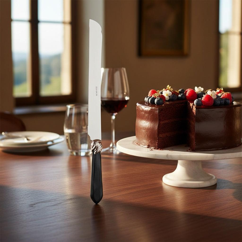 Falabella Brilliant Long Cake Knife 32 cm (12.60 inch) - Charcoal-Casa Bugatti USA