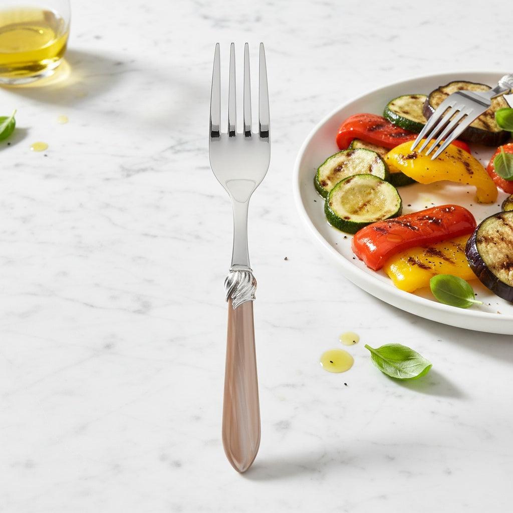Falabella Brilliant Serving Fork - Taupe