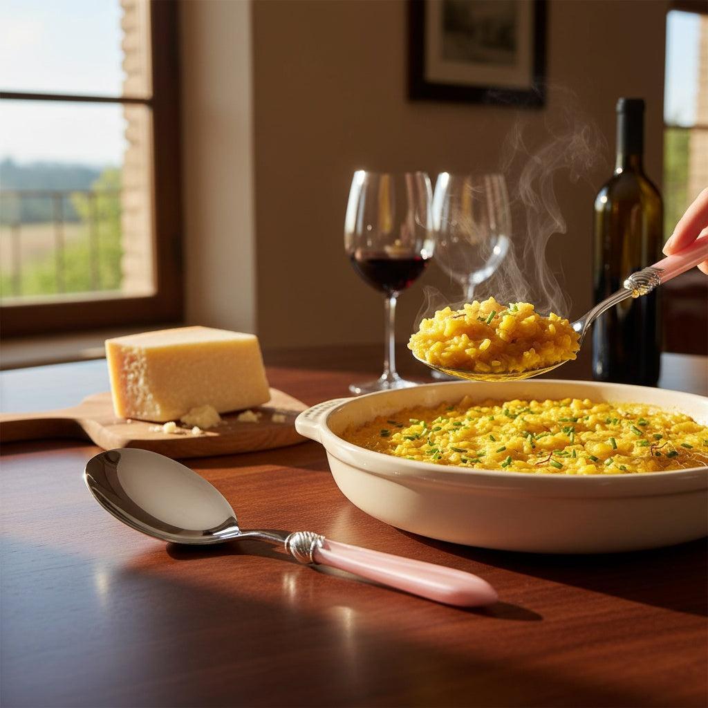 Falabella Brilliant Rice Casserole Serving Spoon - Pink-Casa Bugatti USA