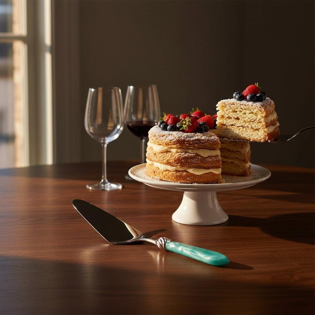 Falabella Brilliant Cake Server - Aqua-Casa Bugatti USA