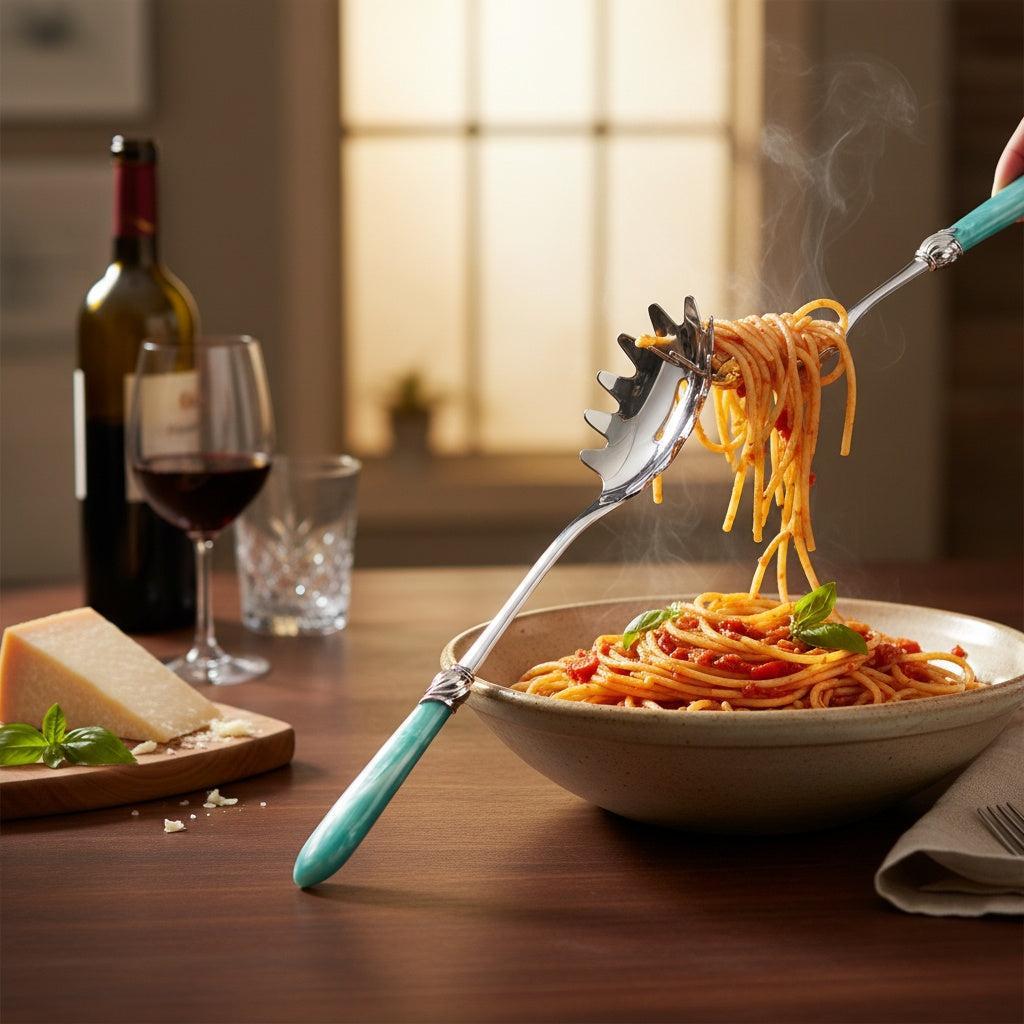 Falabella Brilliant Pasta / Spaghetti Server - Aqua