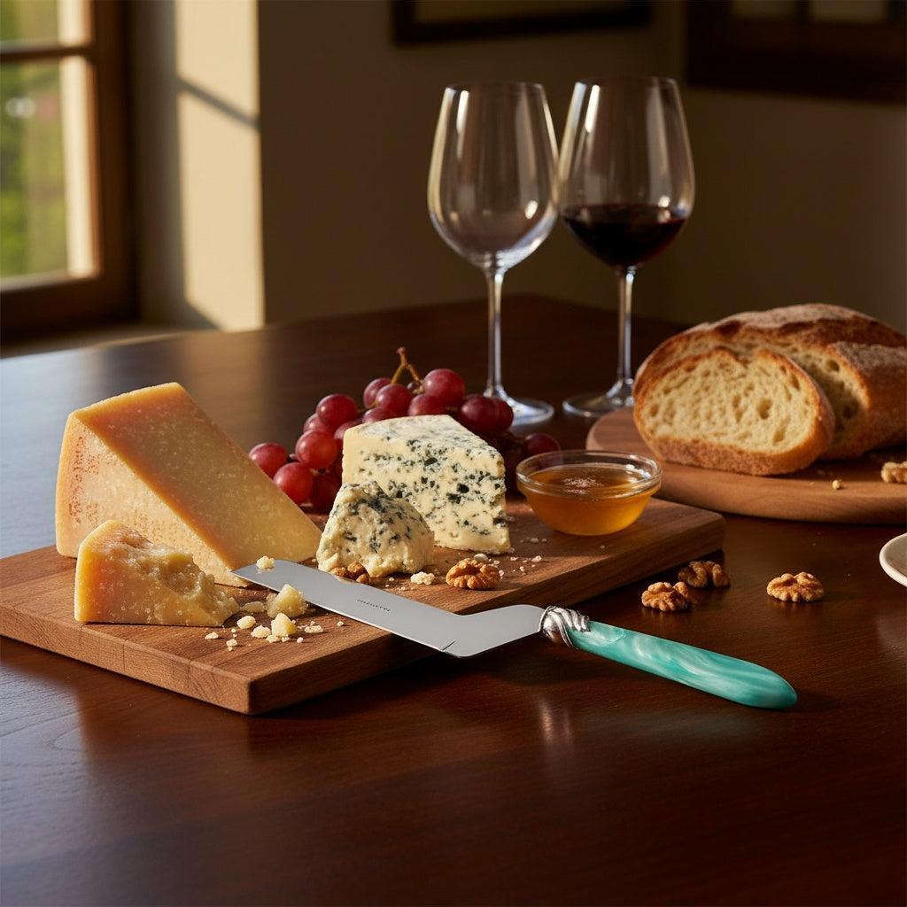 Falabella Brilliant Soft Cheese Offset Knife - Aqua-Casa Bugatti USA