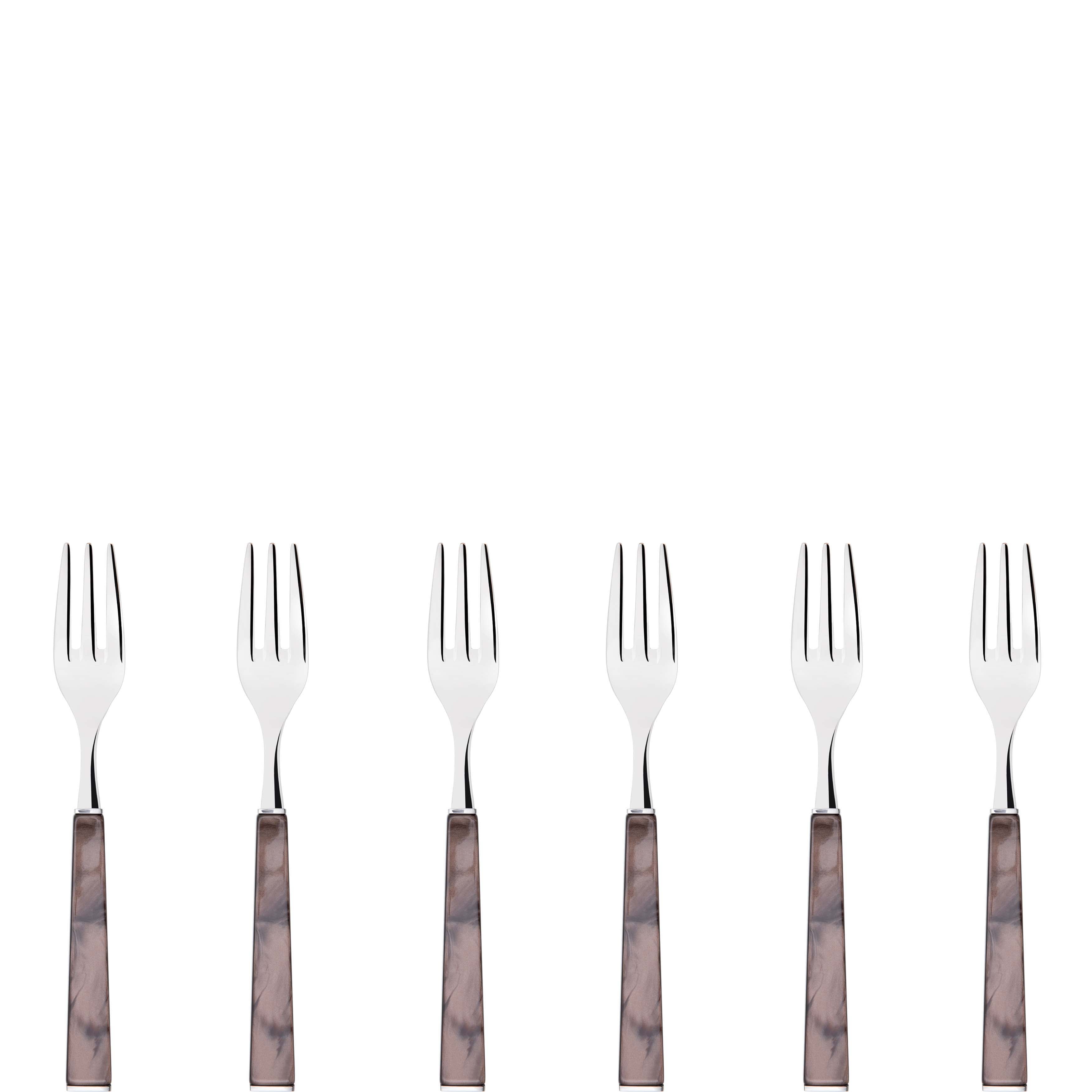 GEOM Cocktail / Cake Forks Set in Gift Box - Chocolate