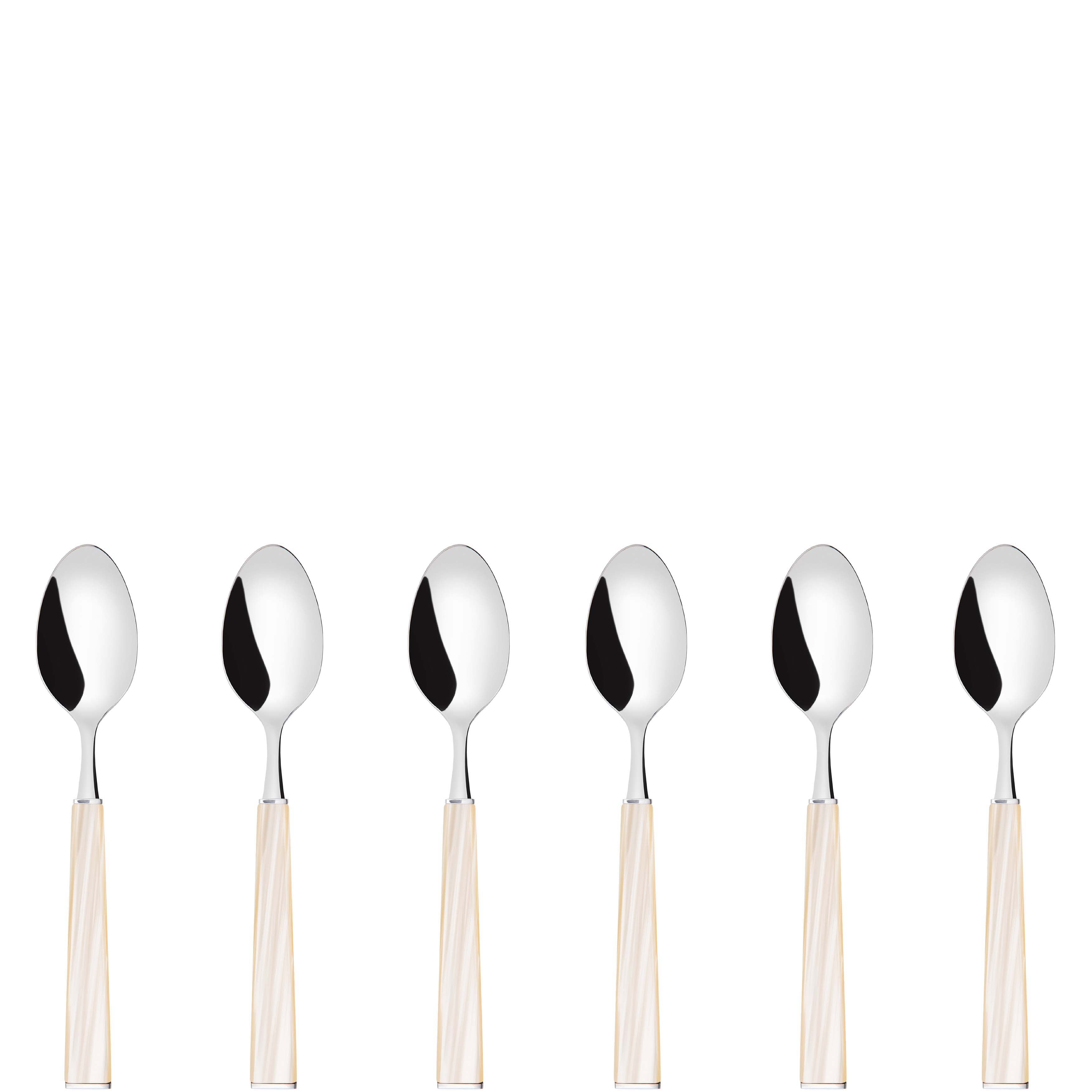 GEOM Coffee Spoon Set in Gift Box - Ivory