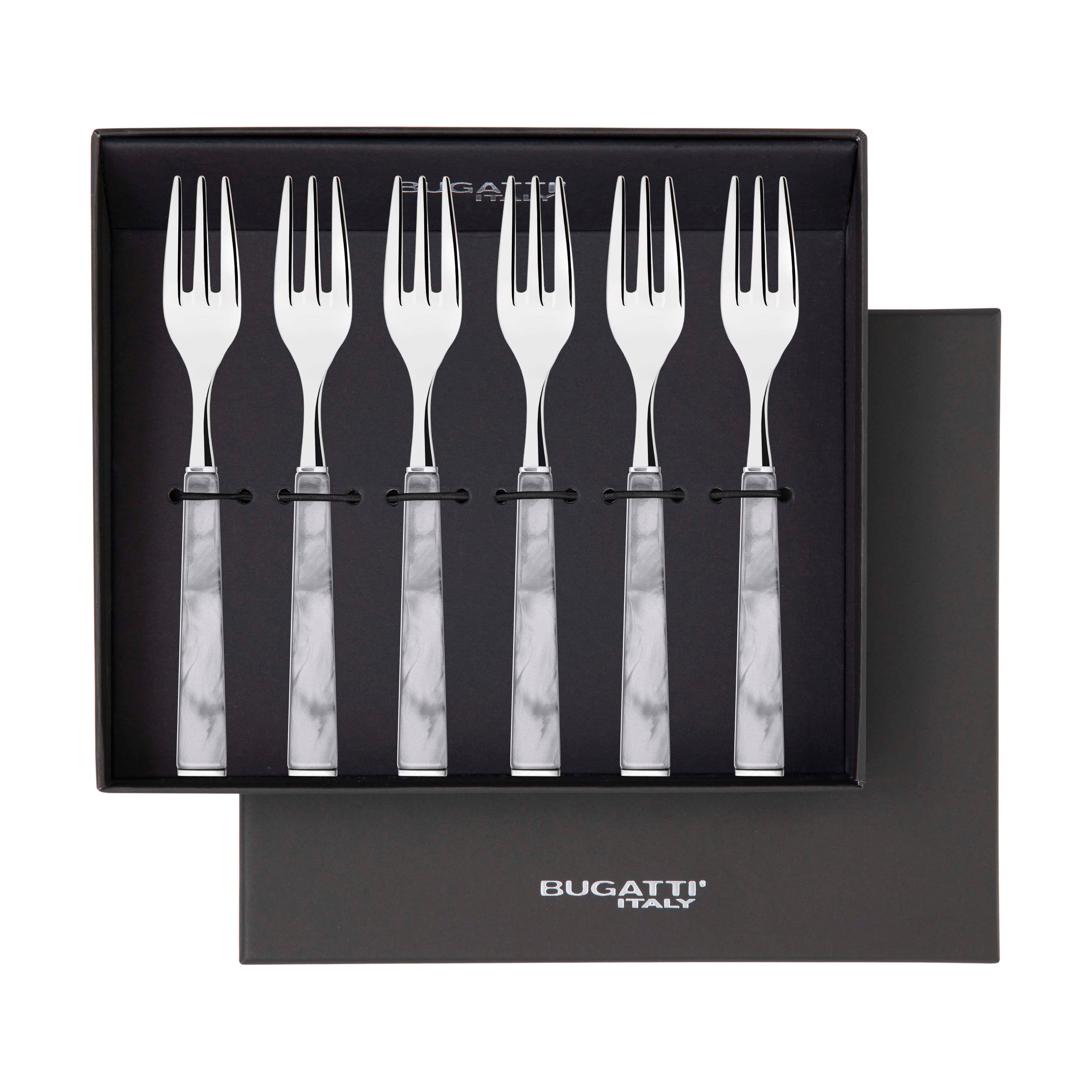 GEOM Cocktail / Cake Forks Set in Gift Box - Gray