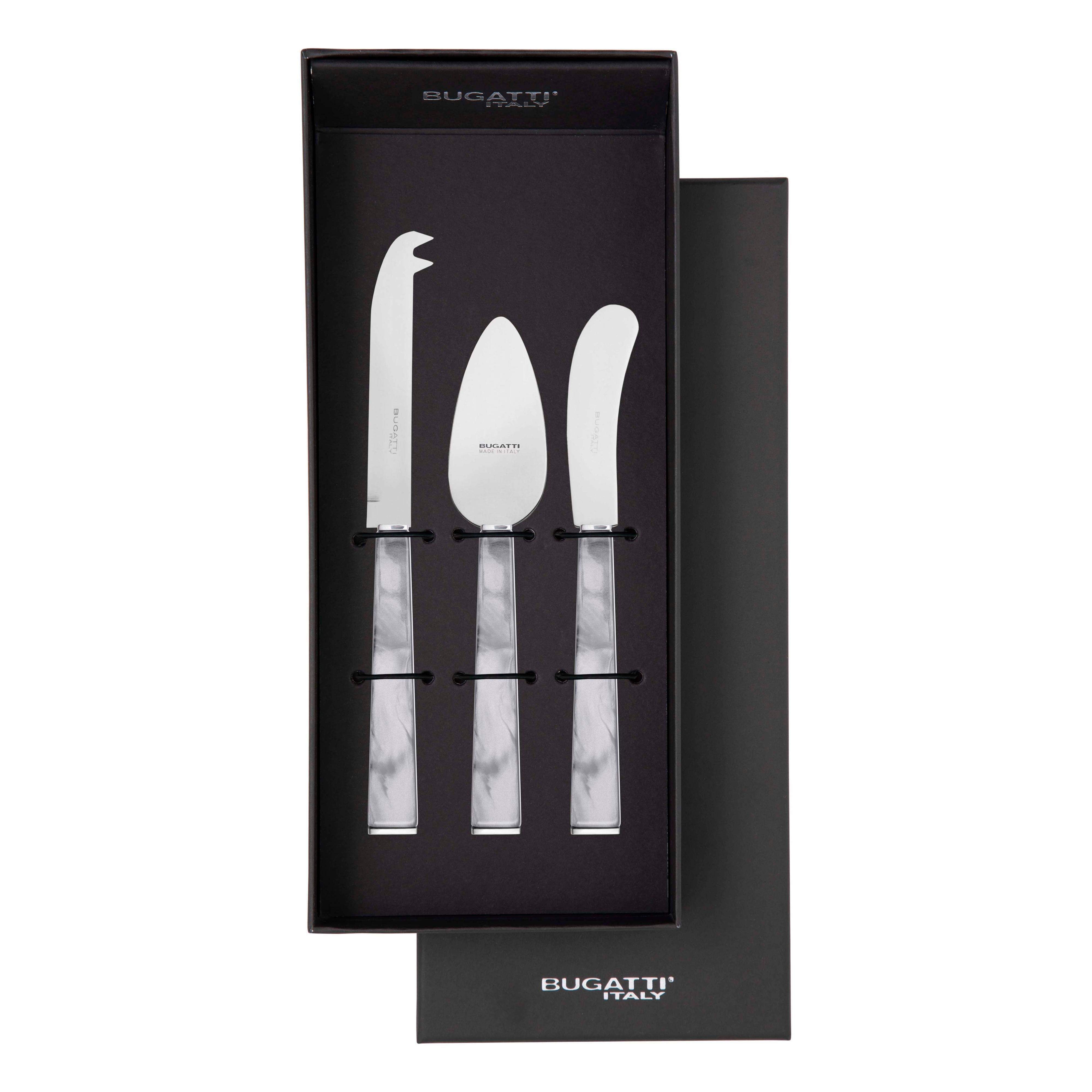GEOM Cheese Knives Set in Gift Box - Gray-Casa Bugatti USA
