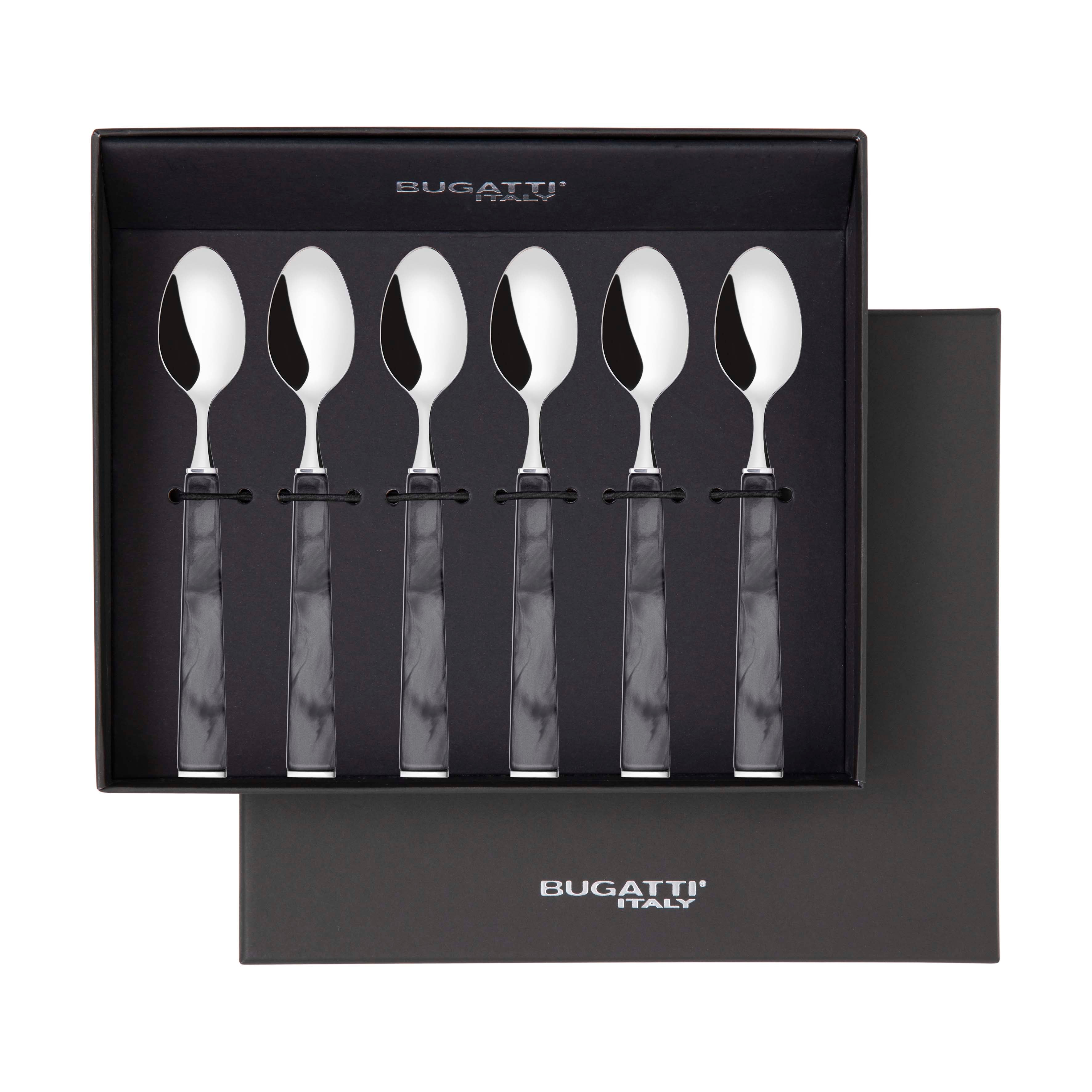 GEOM Moka Spoon Set in Gift Box - Charcoal