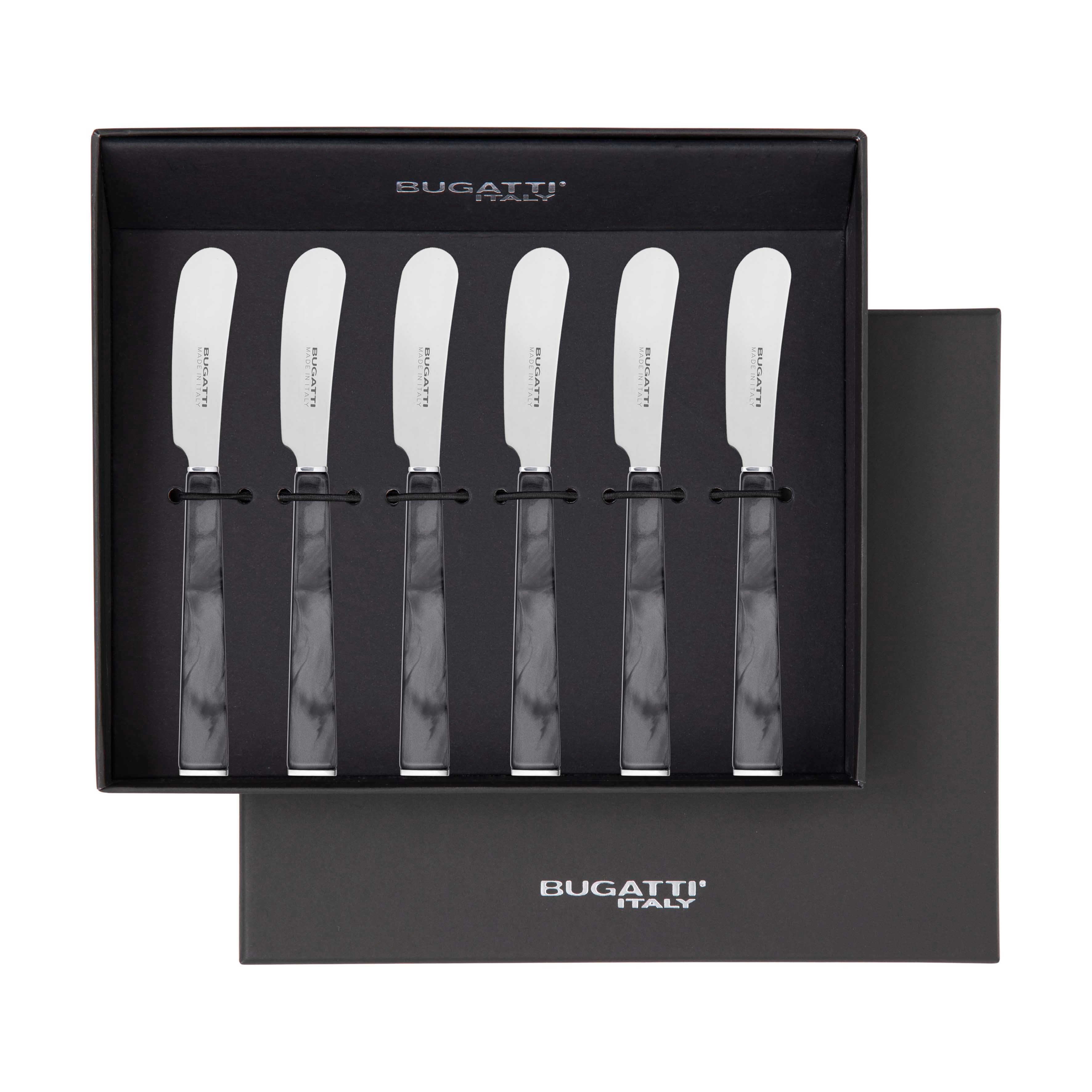 GEOM Butter Knives Set in Gift Box - Charcoal