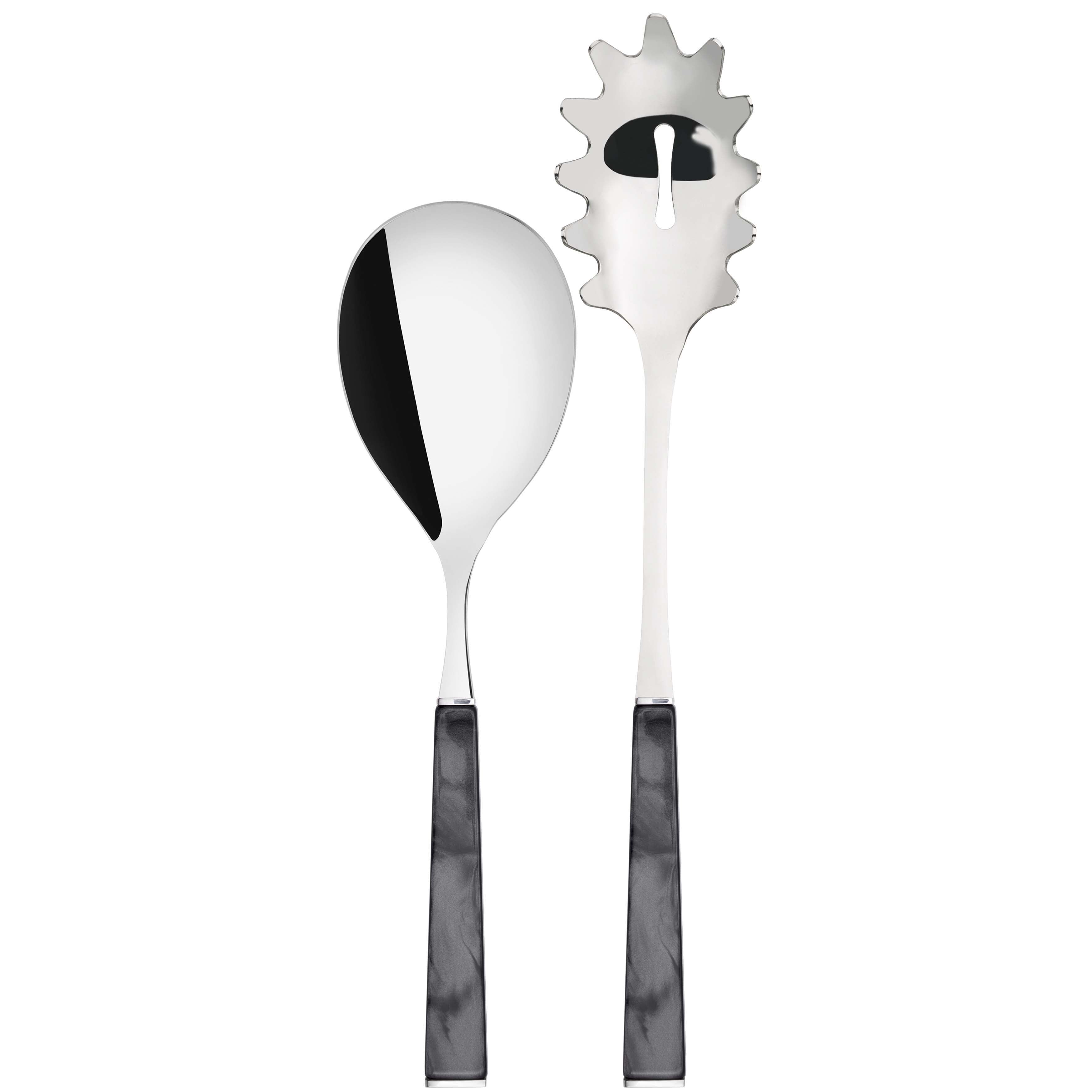 GEOM 2 Piece Pasta Set in Gift Box - Charcoal