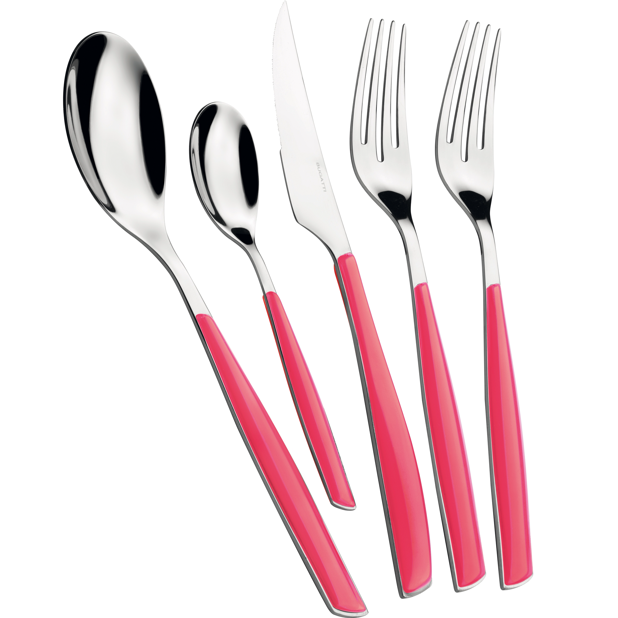 Glamour 5 Piece Place Setting - PINK PARIDISE-Casa Bugatti USA