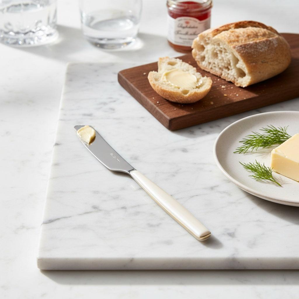 Glamour Spreader / Butter Knife Set - Ivory-Casa Bugatti USA