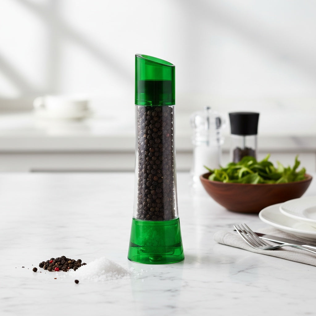 Glamour Salt and Pepper Mill 8.6" Green