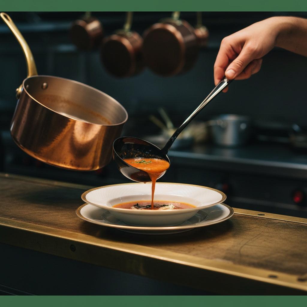 Riviera Black Devorè Soup Ladle-Casa Bugatti USA