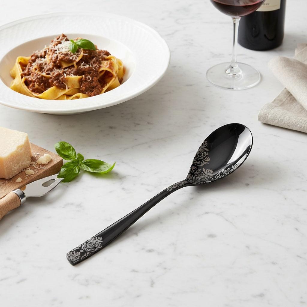 Riviera Black Devorè Serving Spoon