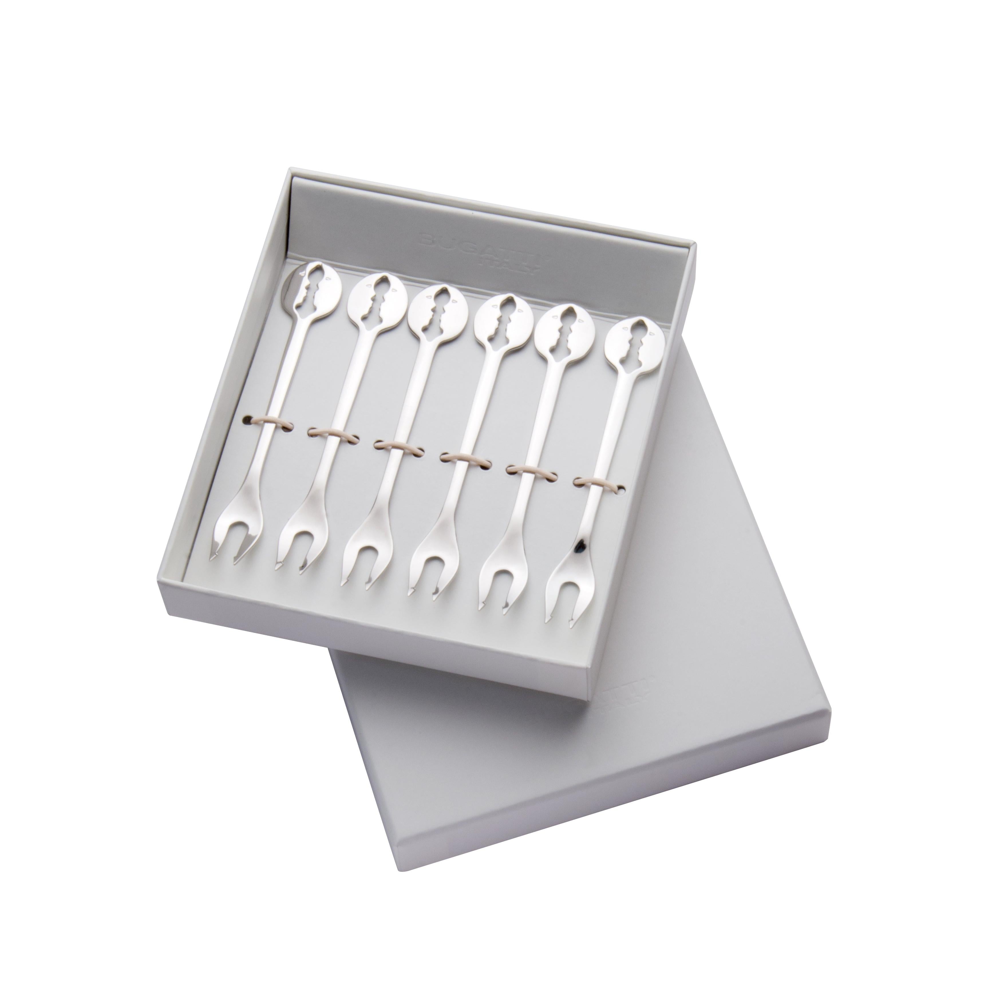 Kiss Cocktail Forks Set-Casa Bugatti USA