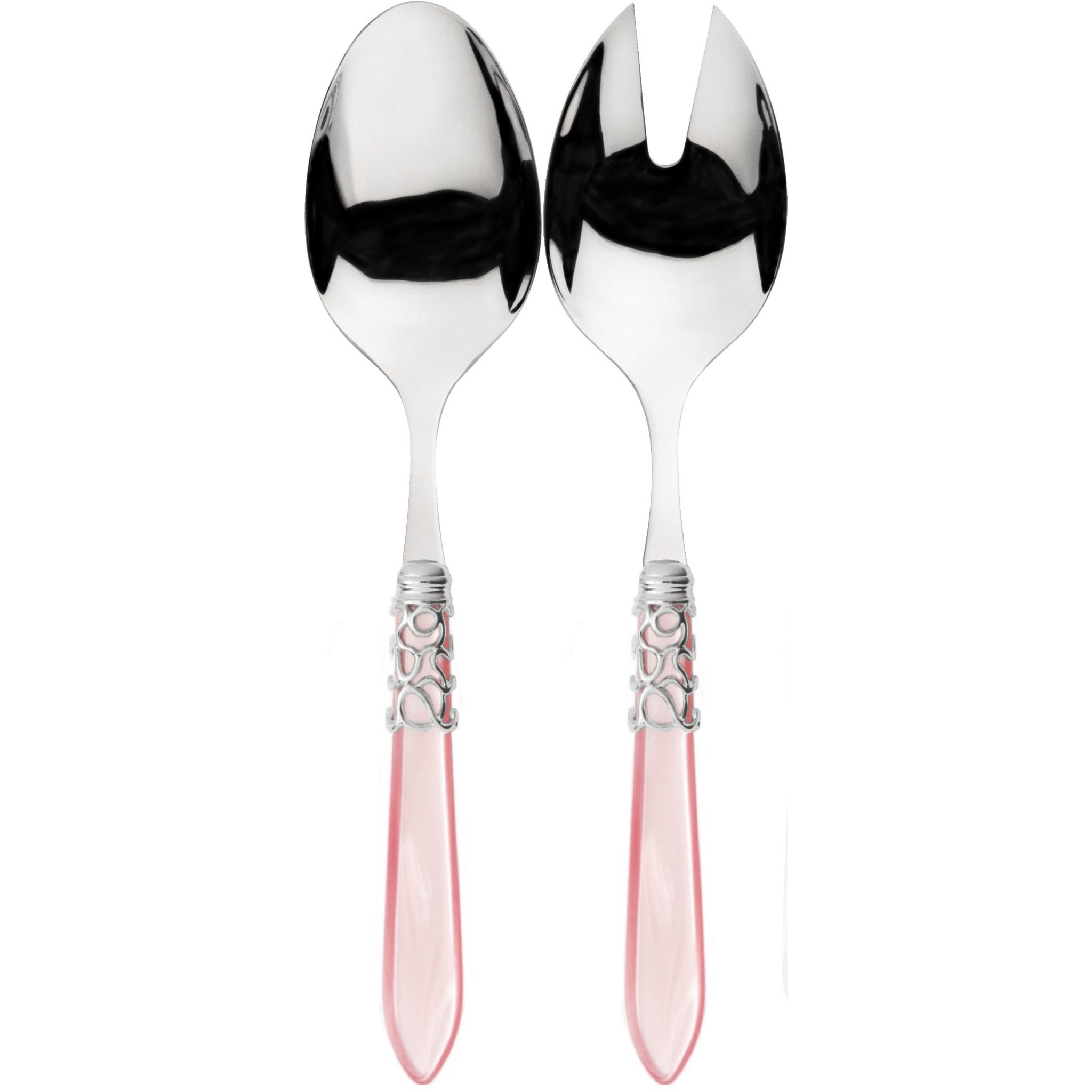 Melodia 2 Piece Salad Serving Set pink-Casa Bugatti USA