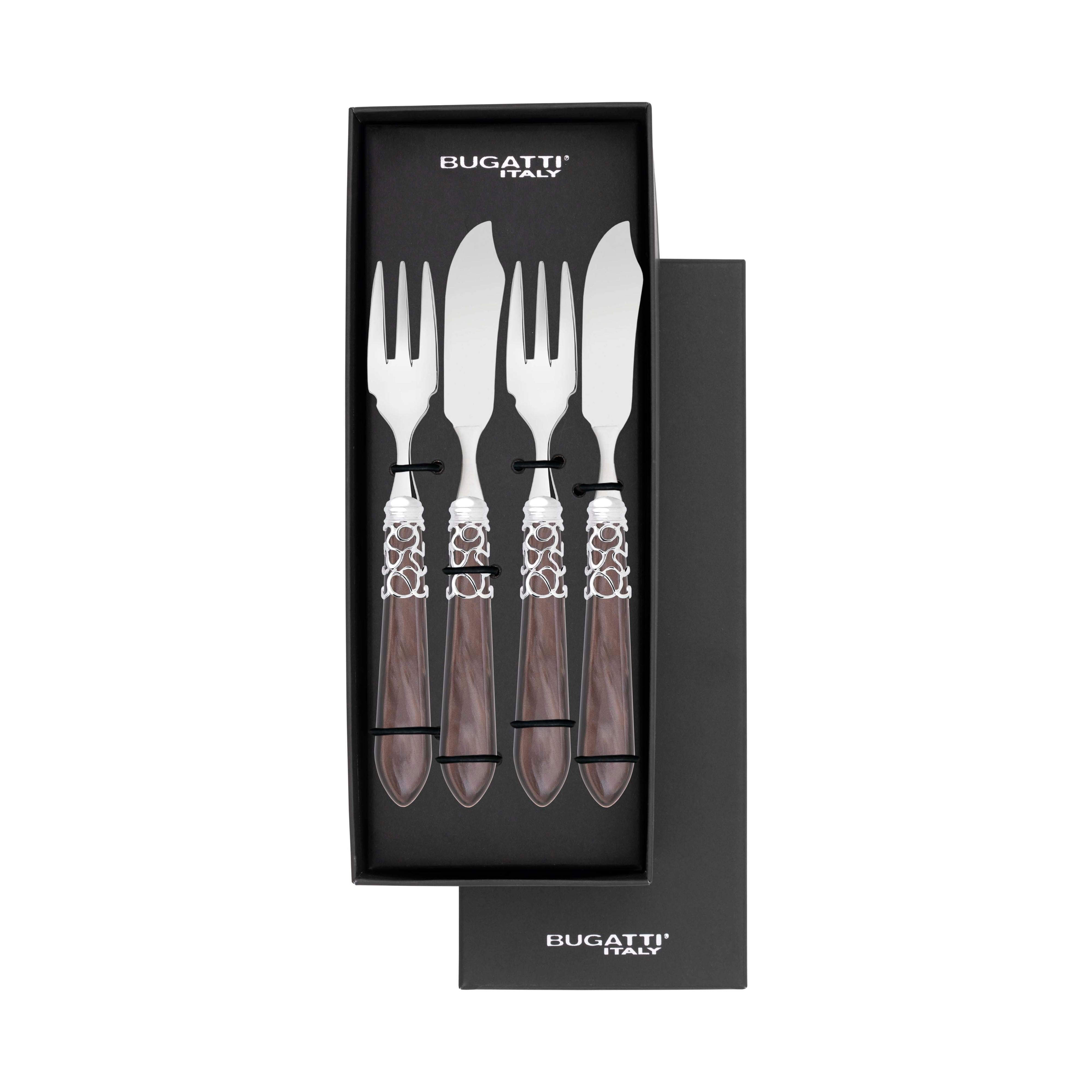 Melodia Brilliant 12 Piece Fish Set - chocolate