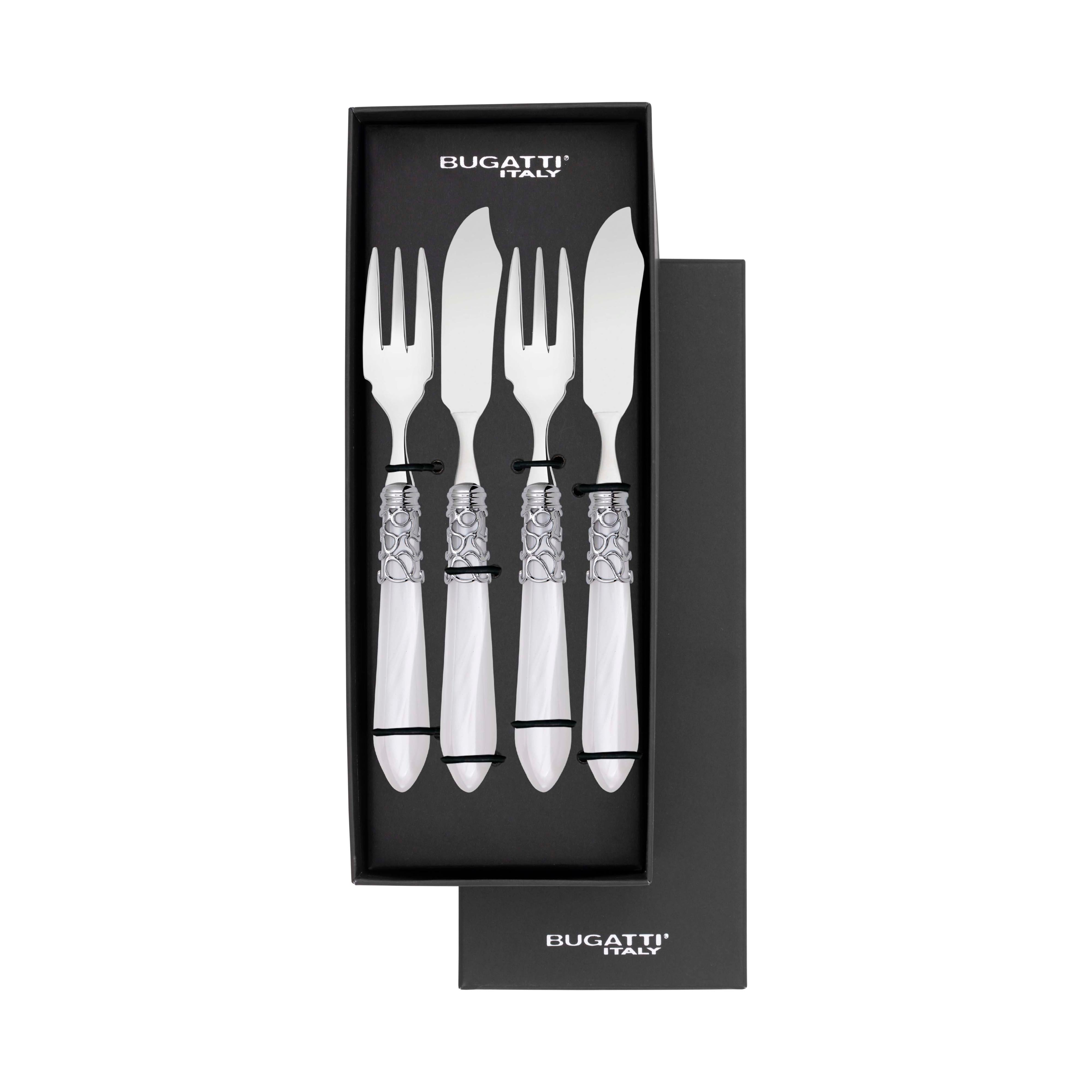 Melodia Brilliant 12 Piece Fish Set - white
