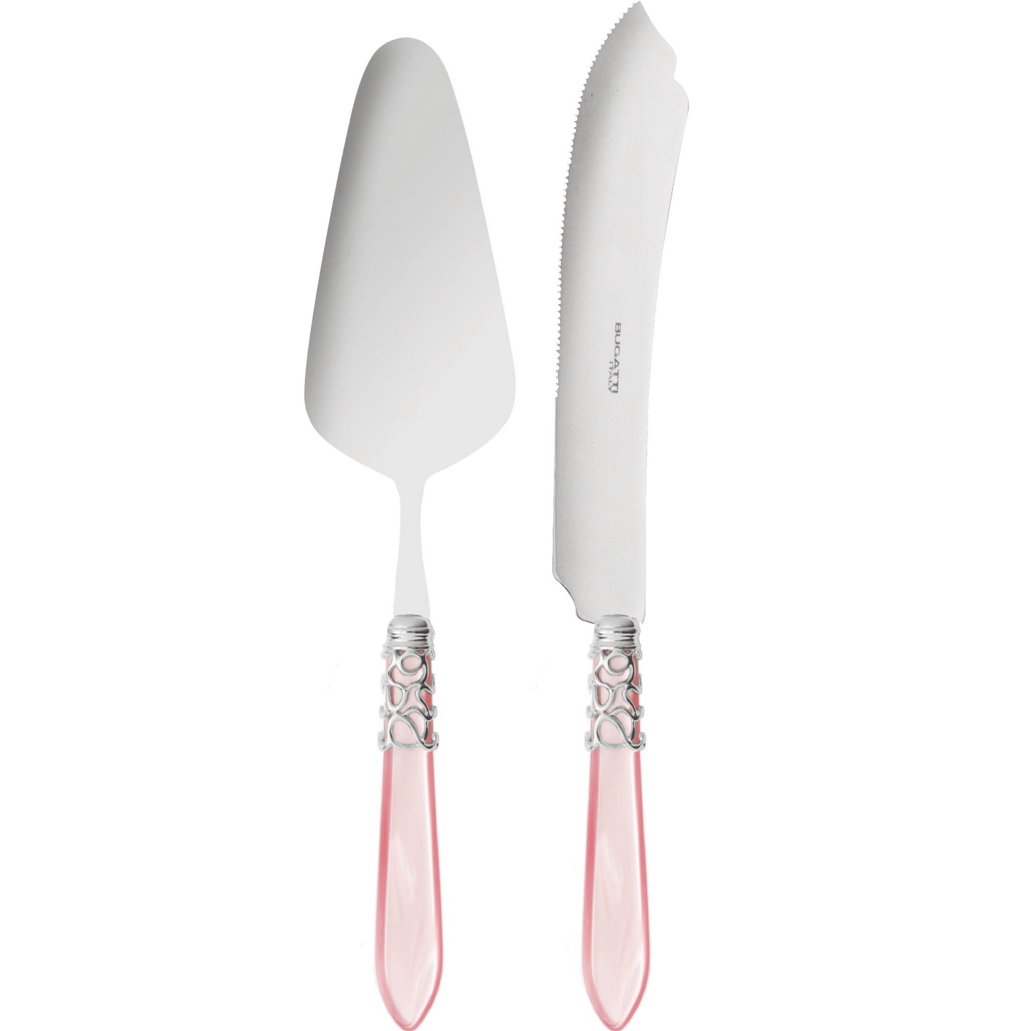 Melodia 2 Piece Cake Serving Set Pink Barbie-Casa Bugatti USA