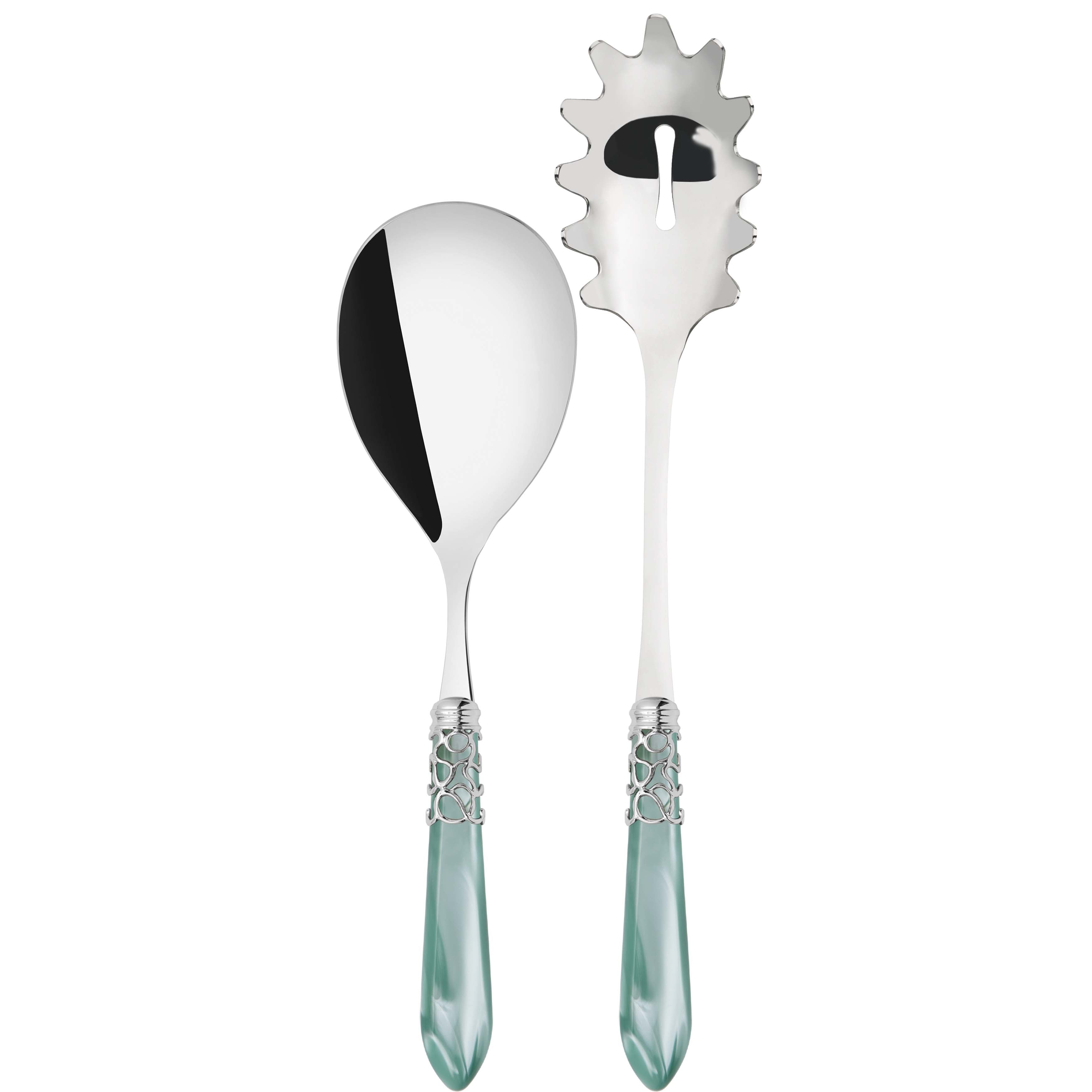 Melodia Brilliant 2 Piece Pasta Set in gift box - aqua