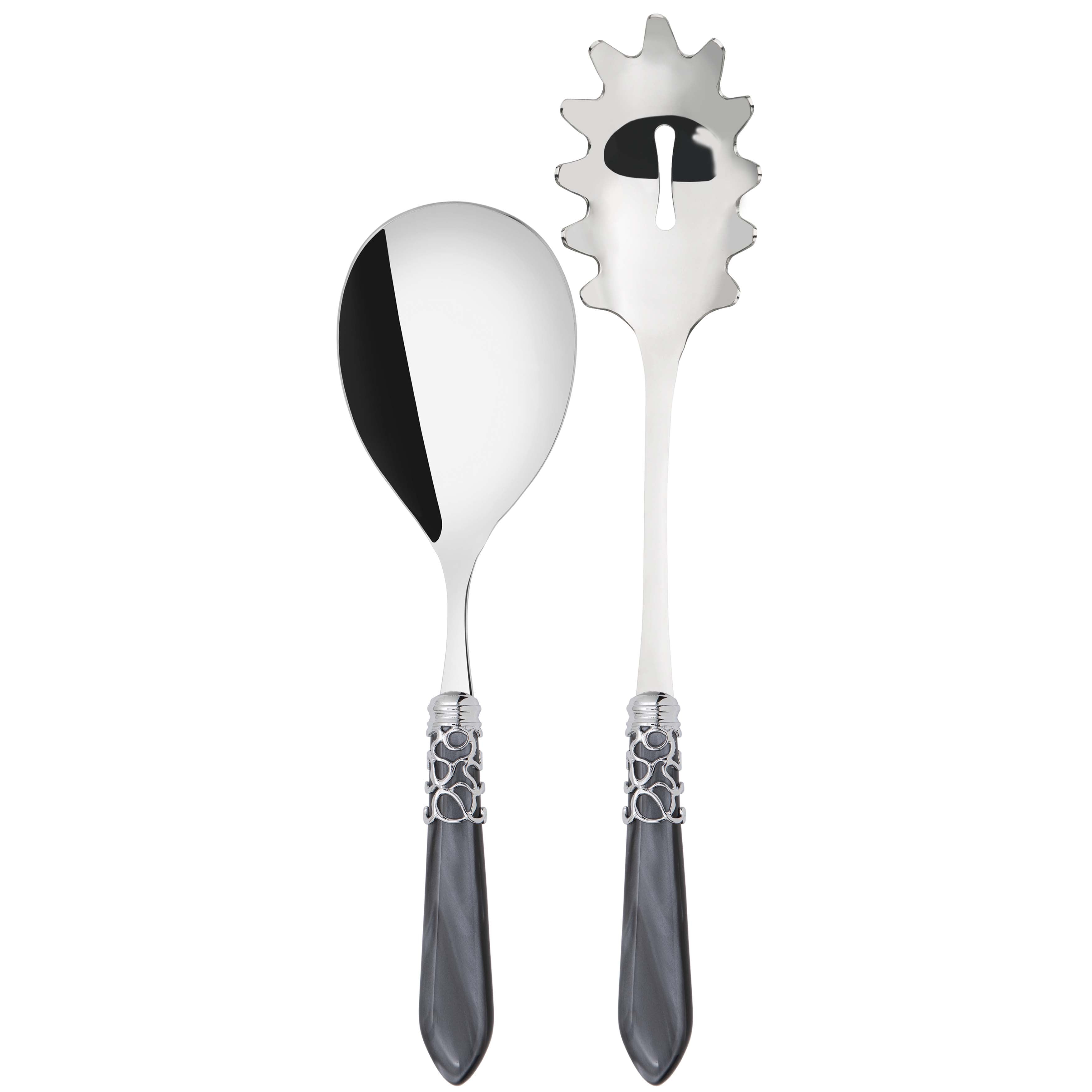 Melodia Brilliant 2 Piece Pasta Set in gift box - charcoal