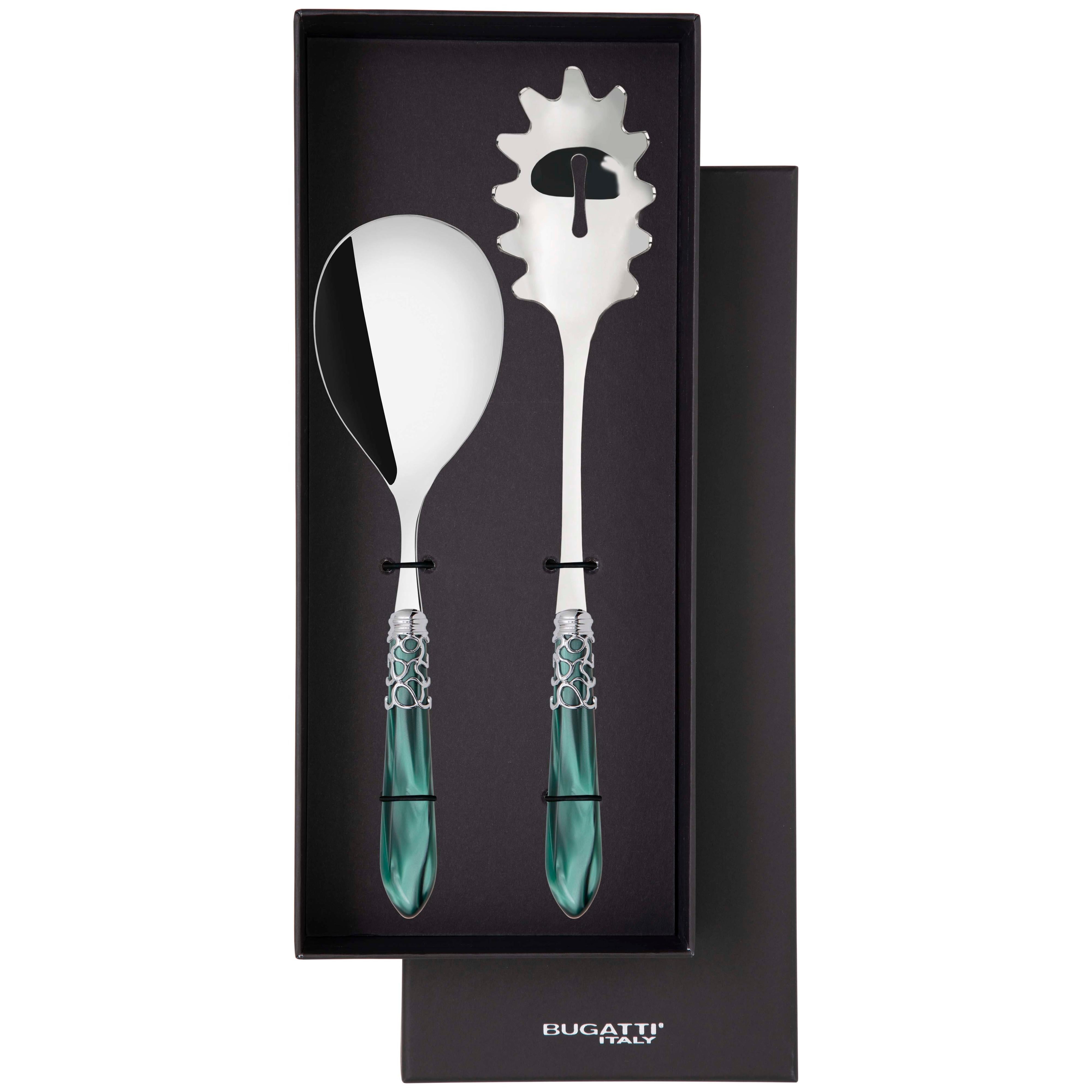 Melodia Brilliant 2 Piece Pasta Set in gift box - green