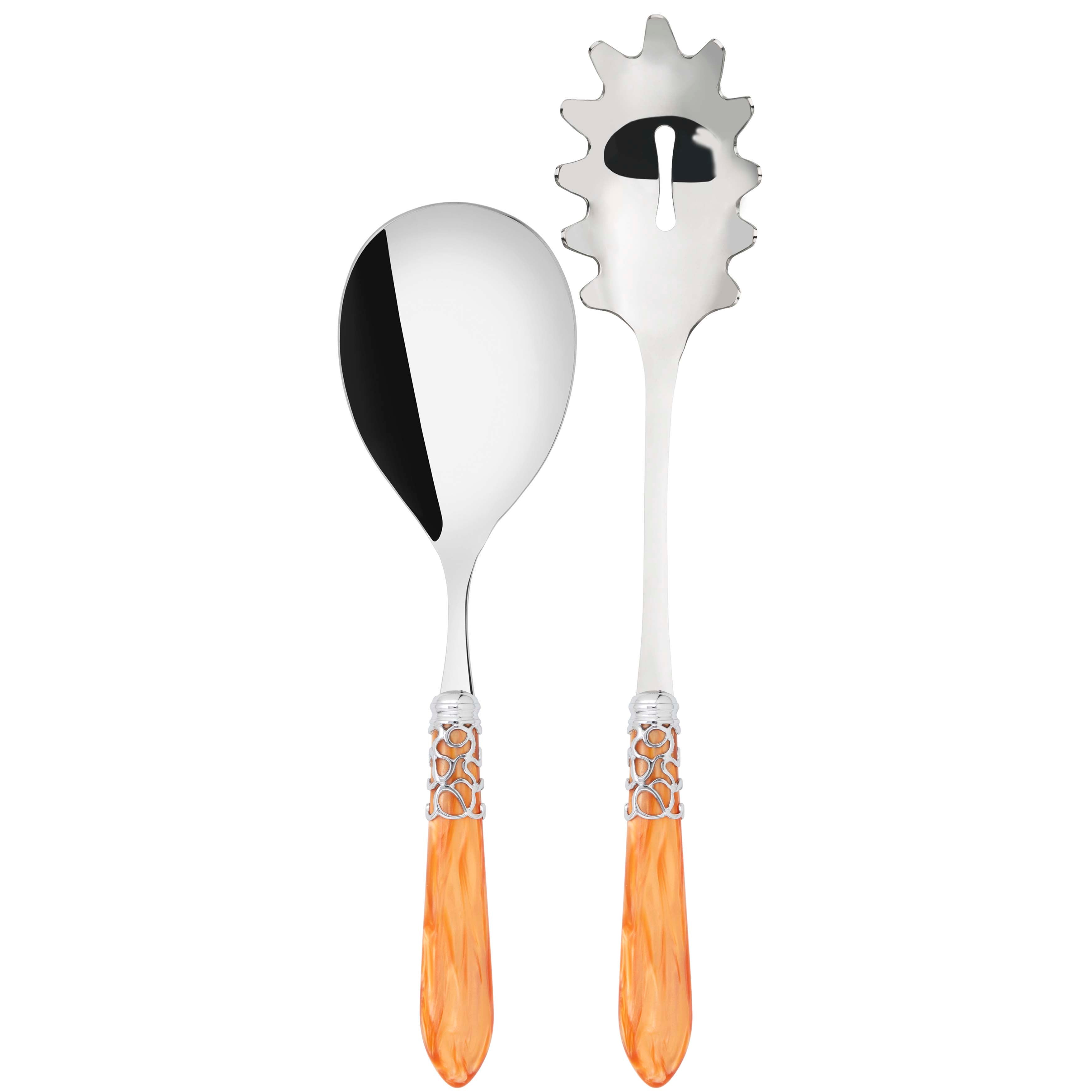 Melodia Brilliant 2 Piece Pasta Set in gift box - tangerine-Casa Bugatti USA