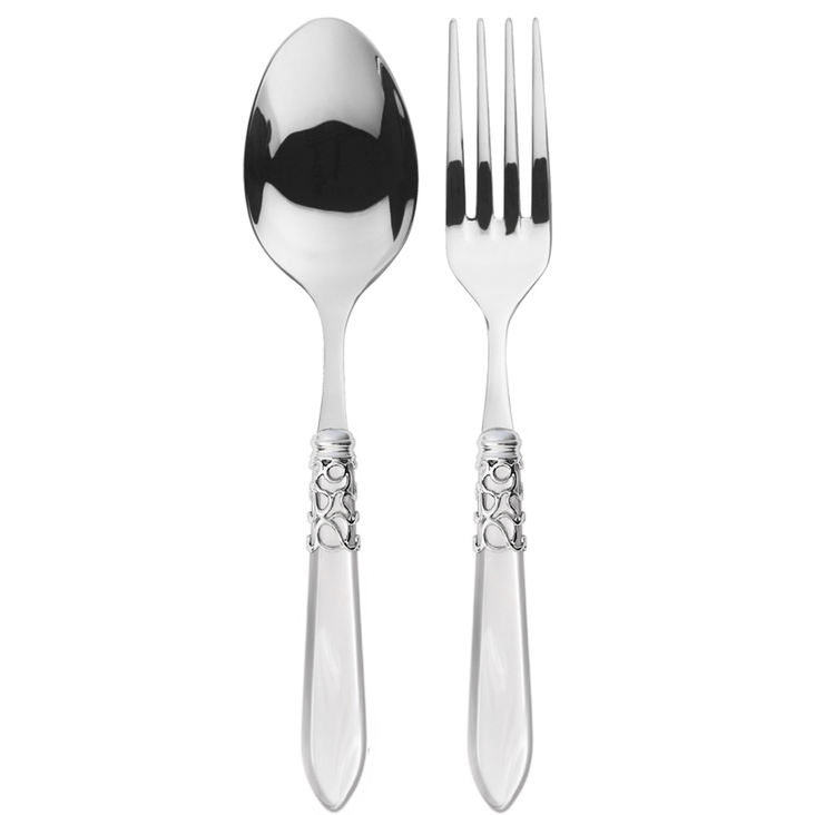 Melodia 2 Piece Serving Set white-Casa Bugatti USA