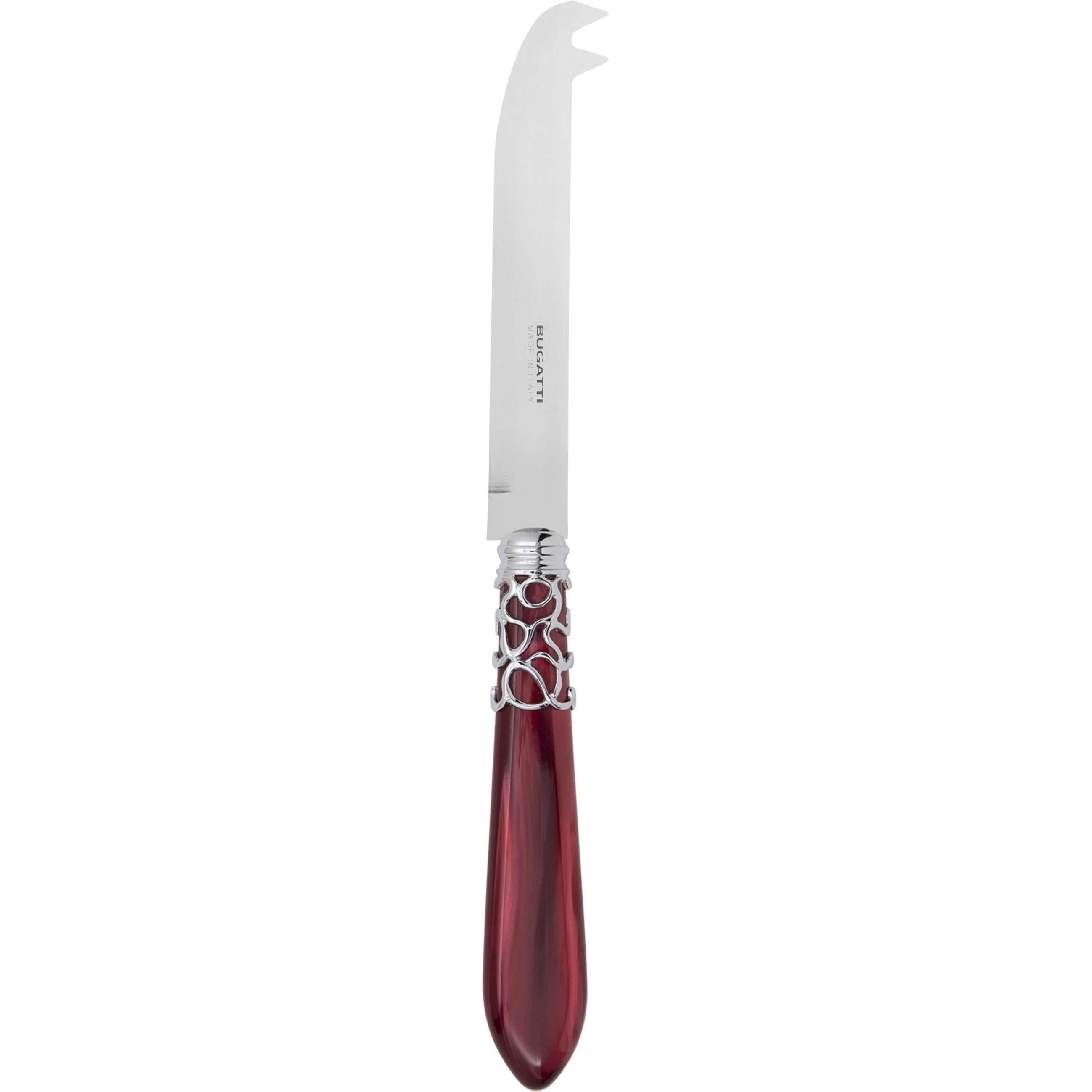 Melodia Brilliant 2 point "deer" cheese Knife - burgundy