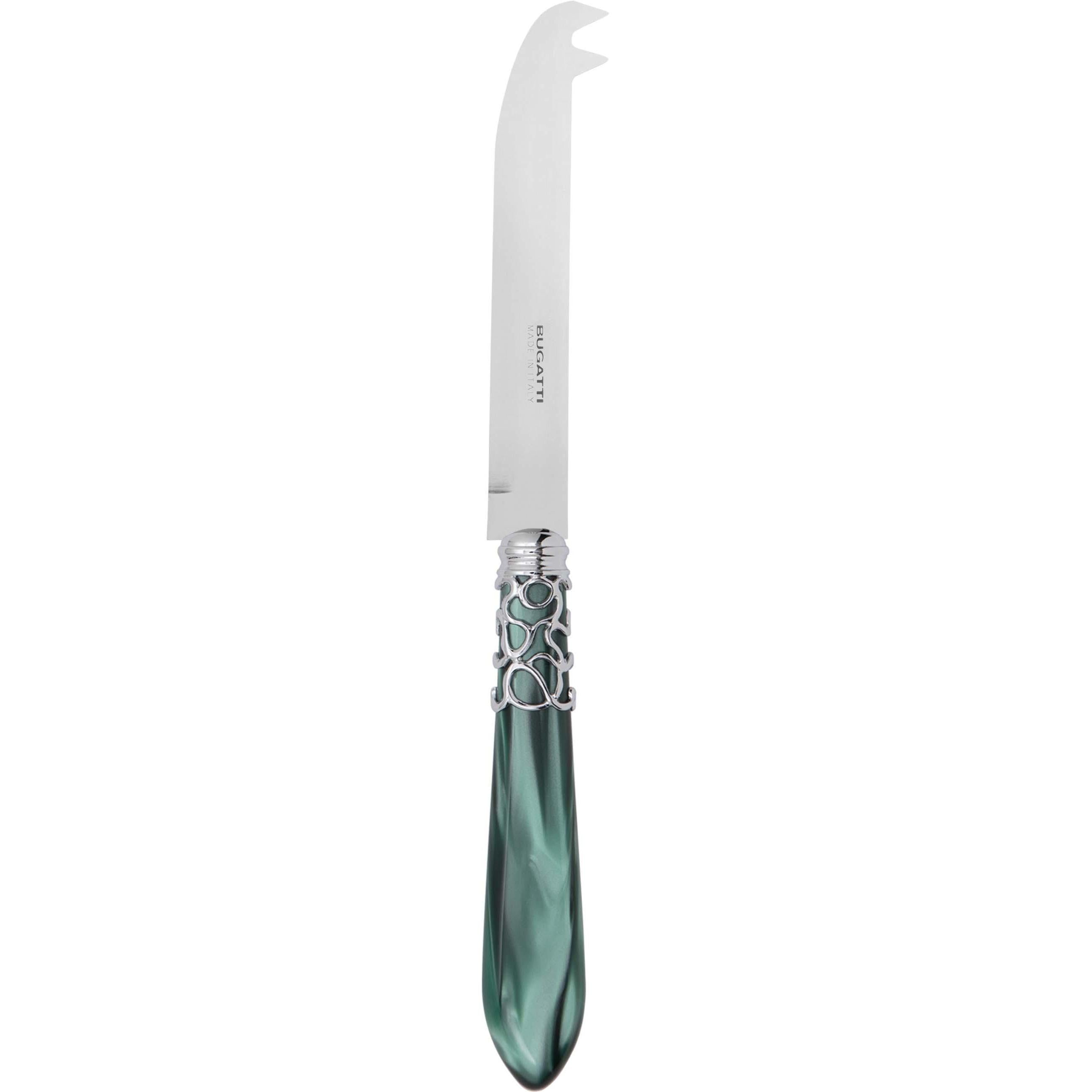 Melodia Brilliant 2 point "deer" cheese Knife - green