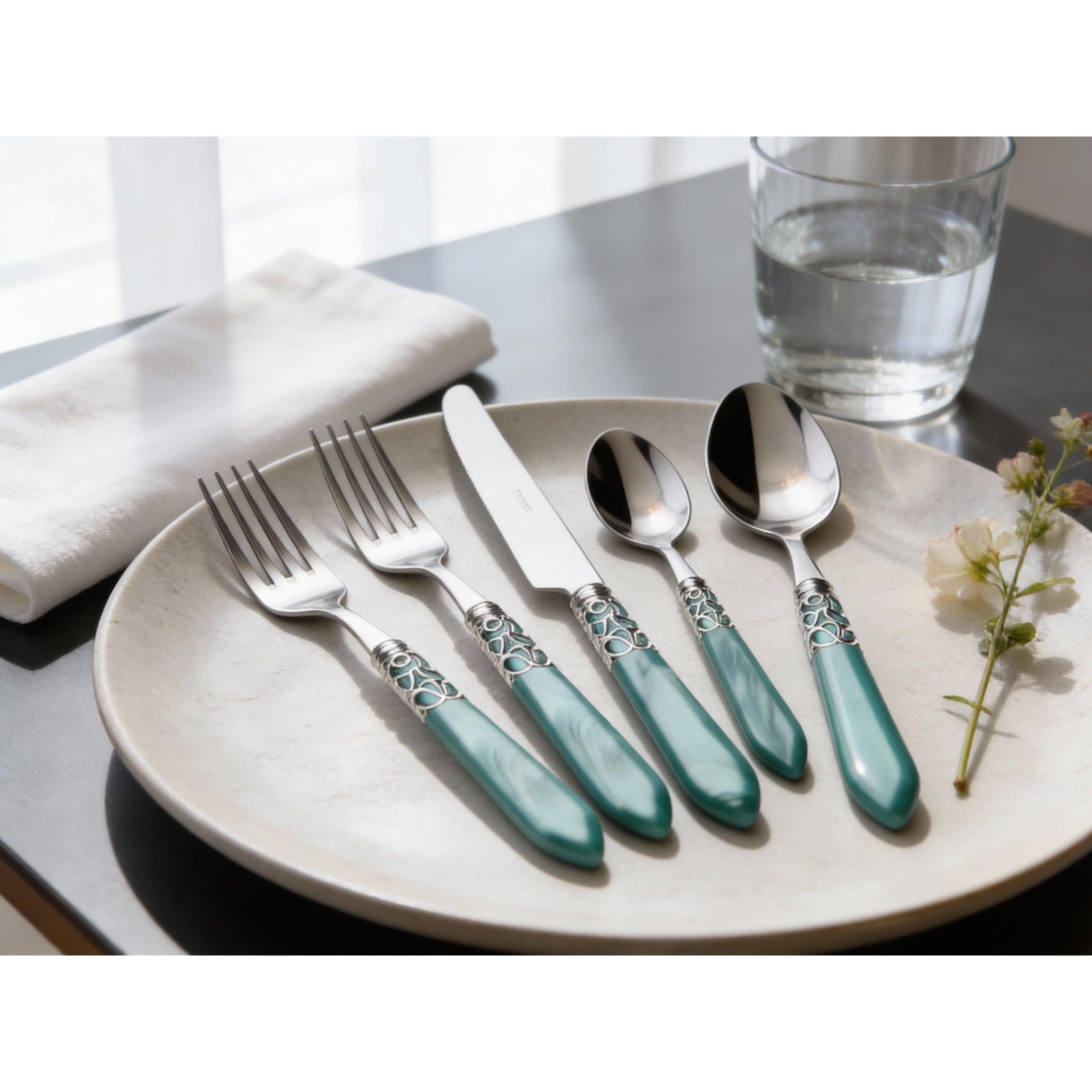 Melodia Brilliant 5 piece place setting - Aqua