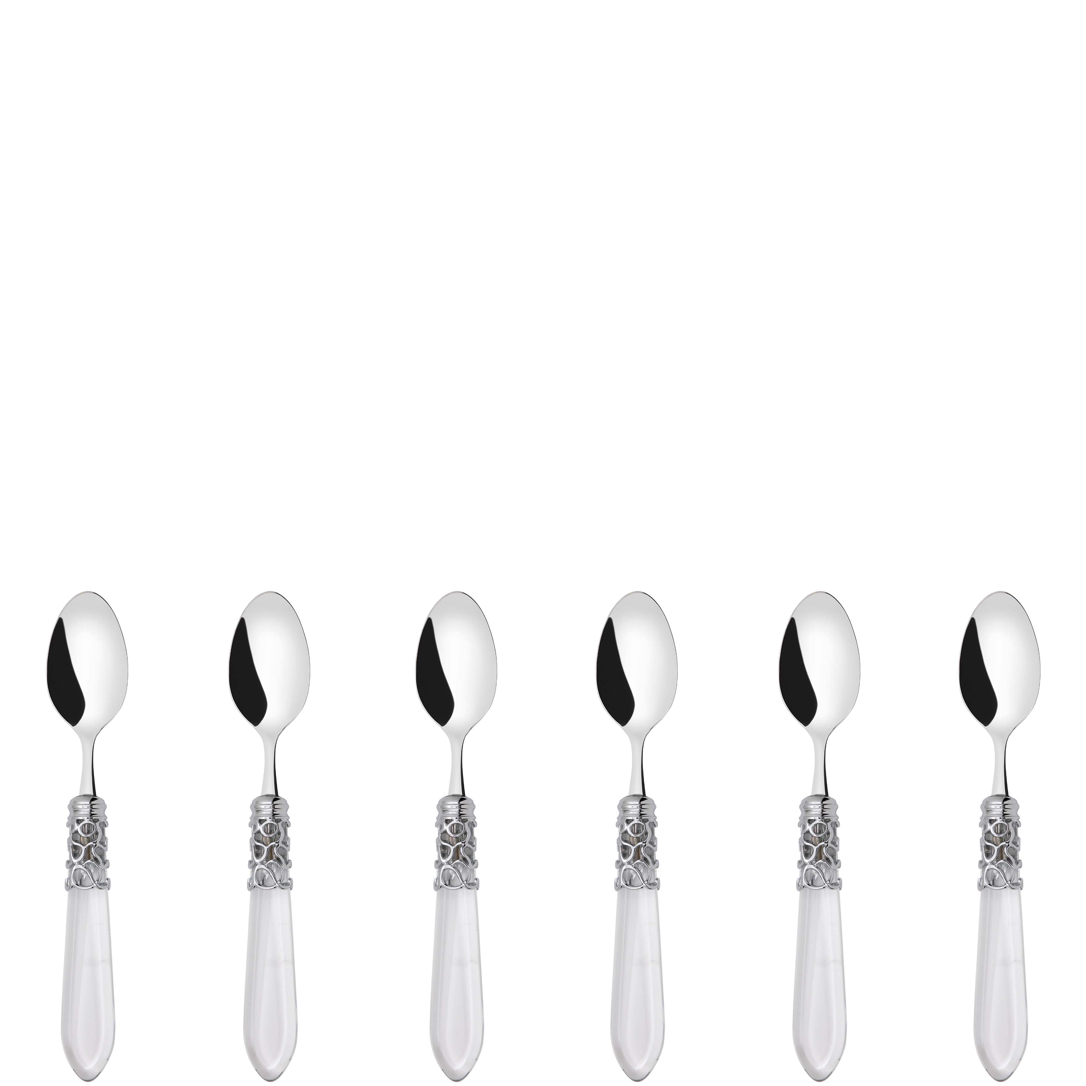 Melodia Brilliant 6 Piece Moka Spoon Set in gift box clear