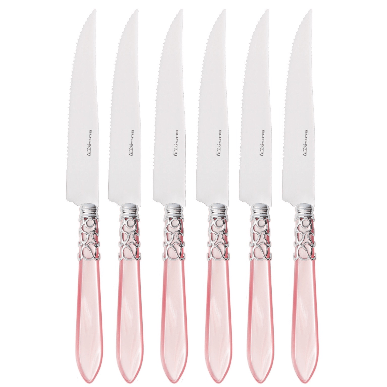 Melodia Steak Knives Set - PINK BARBIE-Casa Bugatti USA