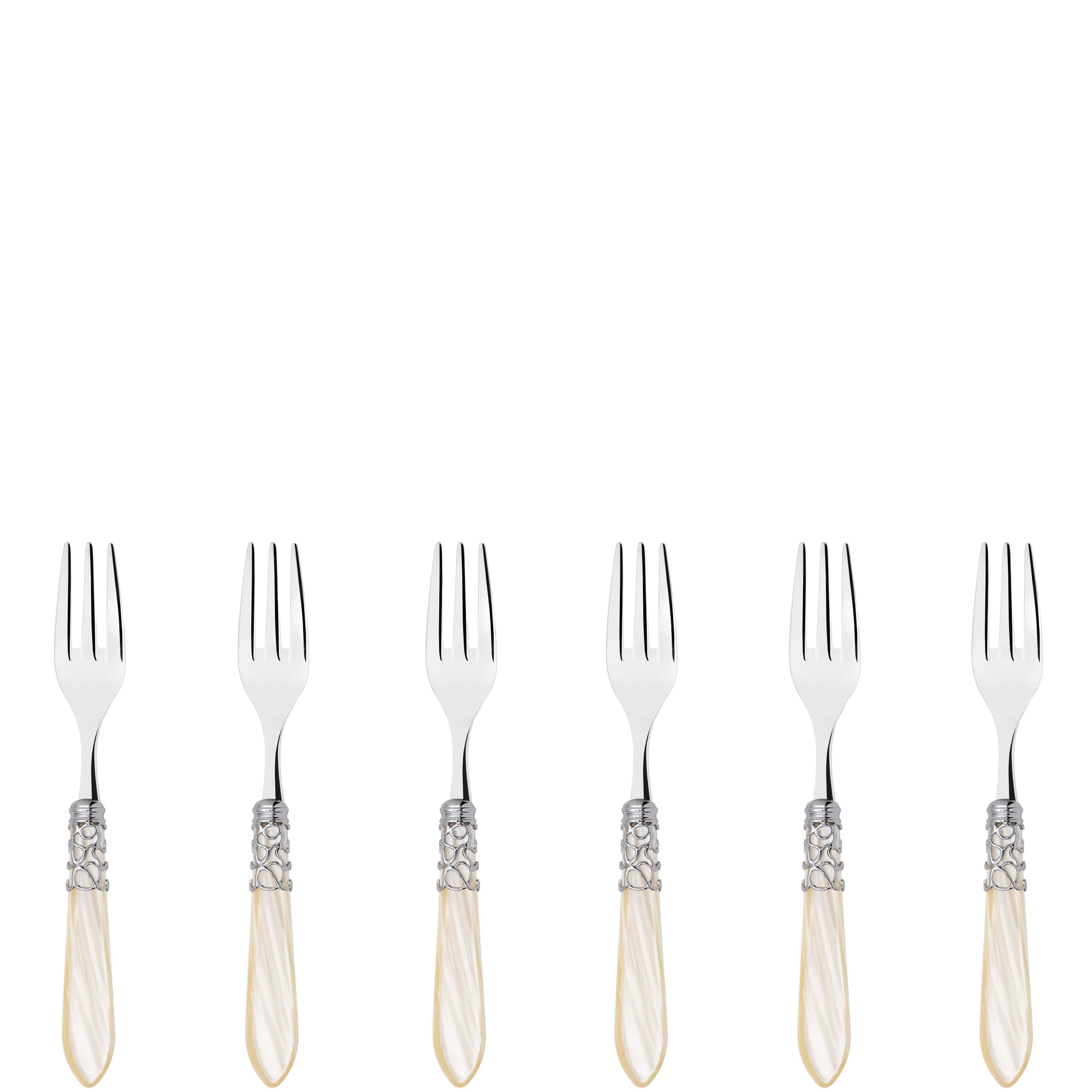 Melodia Brilliant Cake / Cocktail Forks Set - ivory