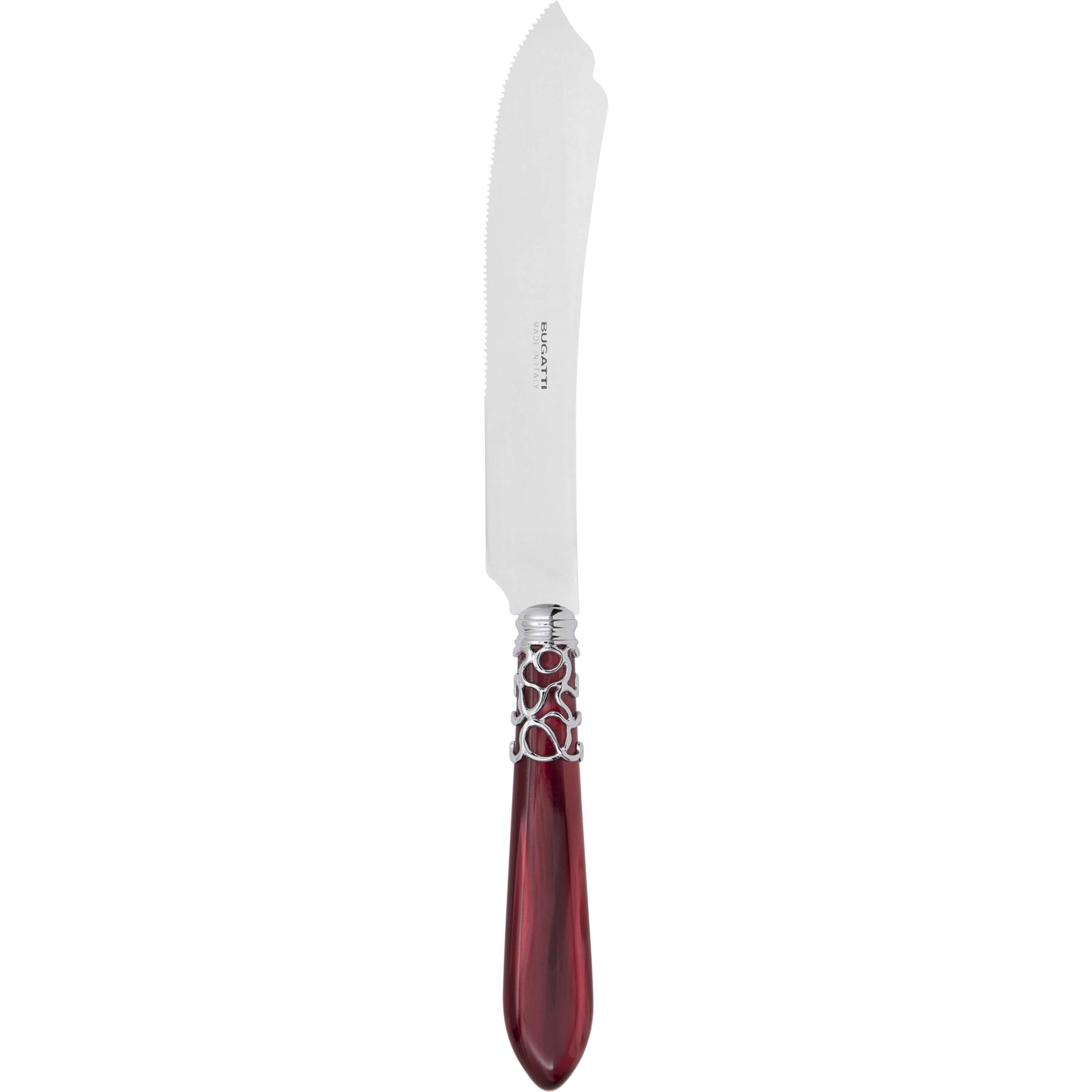 Melodia Brilliant Cake Knife 28 cm (11.02 inch) - burgundy