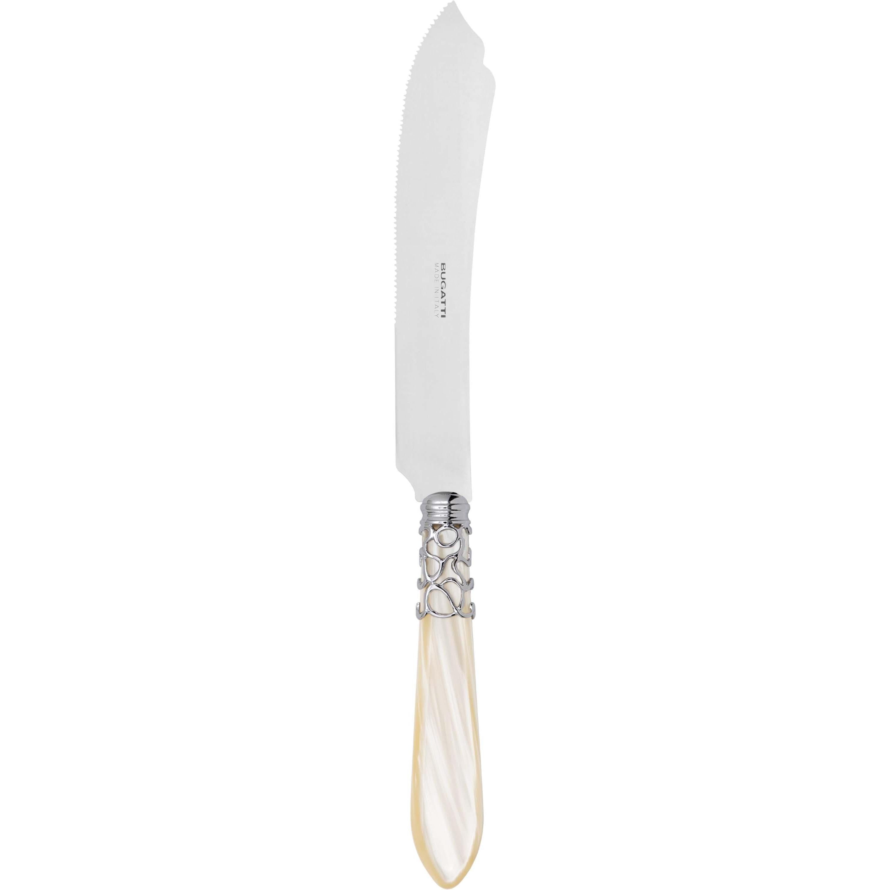 Melodia Brilliant Cake Knife 28 cm (11.02 inch) - Ivory-Casa Bugatti USA