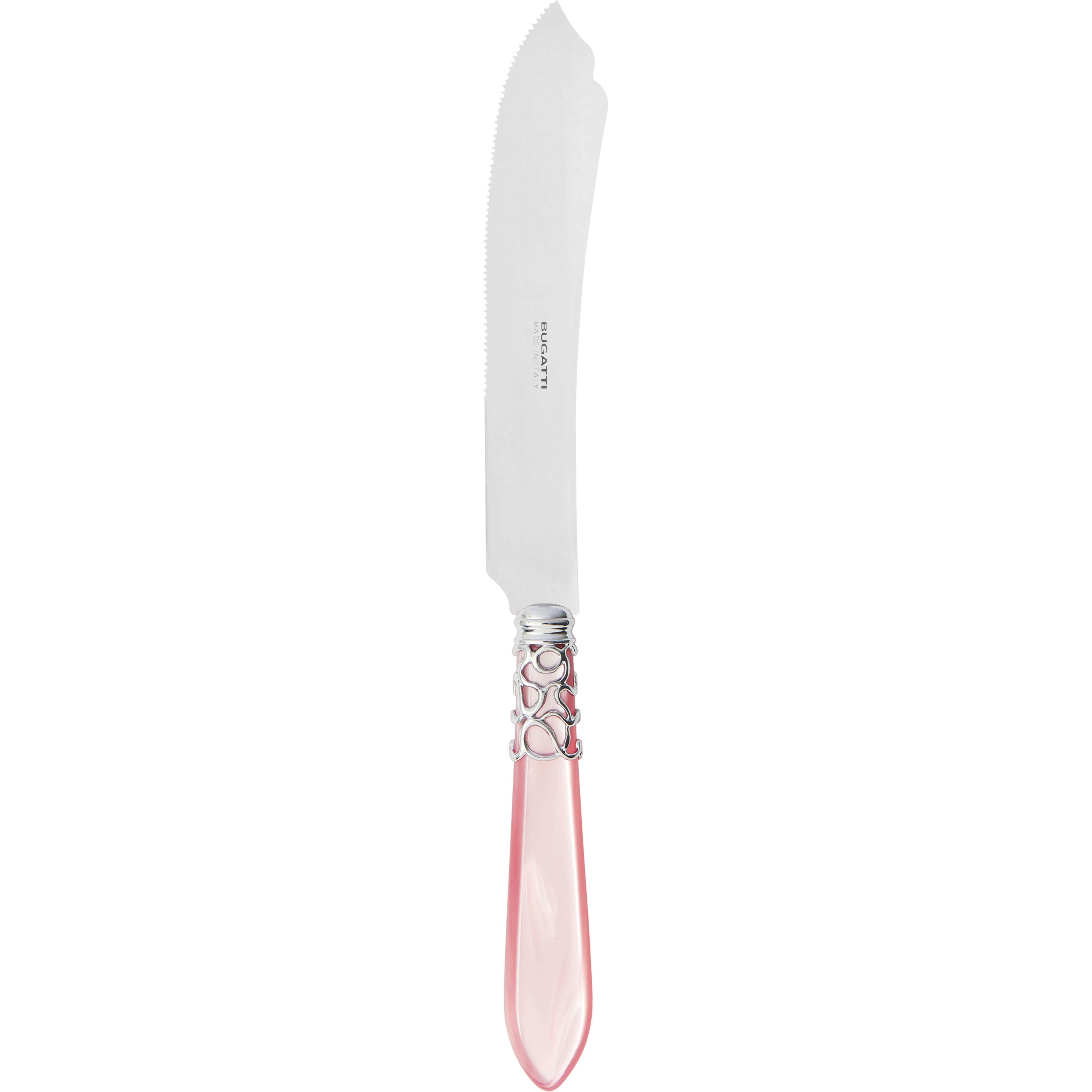 Melodia Brilliant Cake Knife 28 cm (11.02 inch) - pink-Casa Bugatti USA